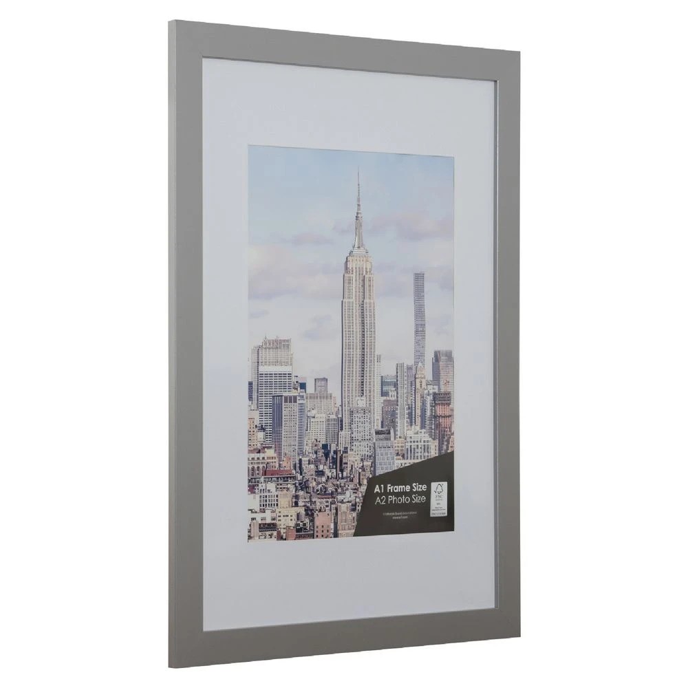 3 Cosmopolitan A1 with A2 Opening Poster Frame Silver, 3 of 4