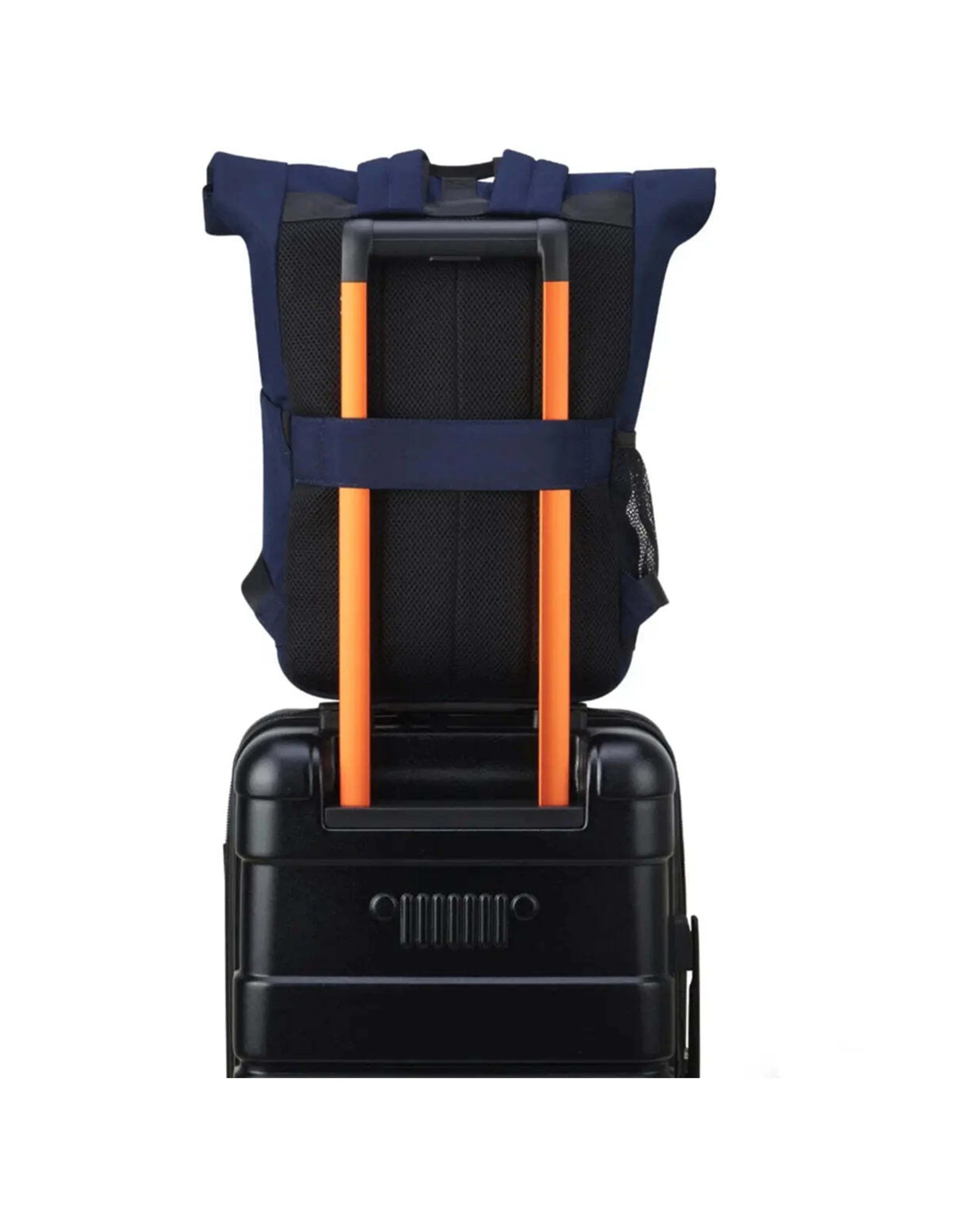 6 Jeep Rolltop 17in Laptop Backpack Durable Polyester Padded Compartment Navy - Blue, 6 of 7