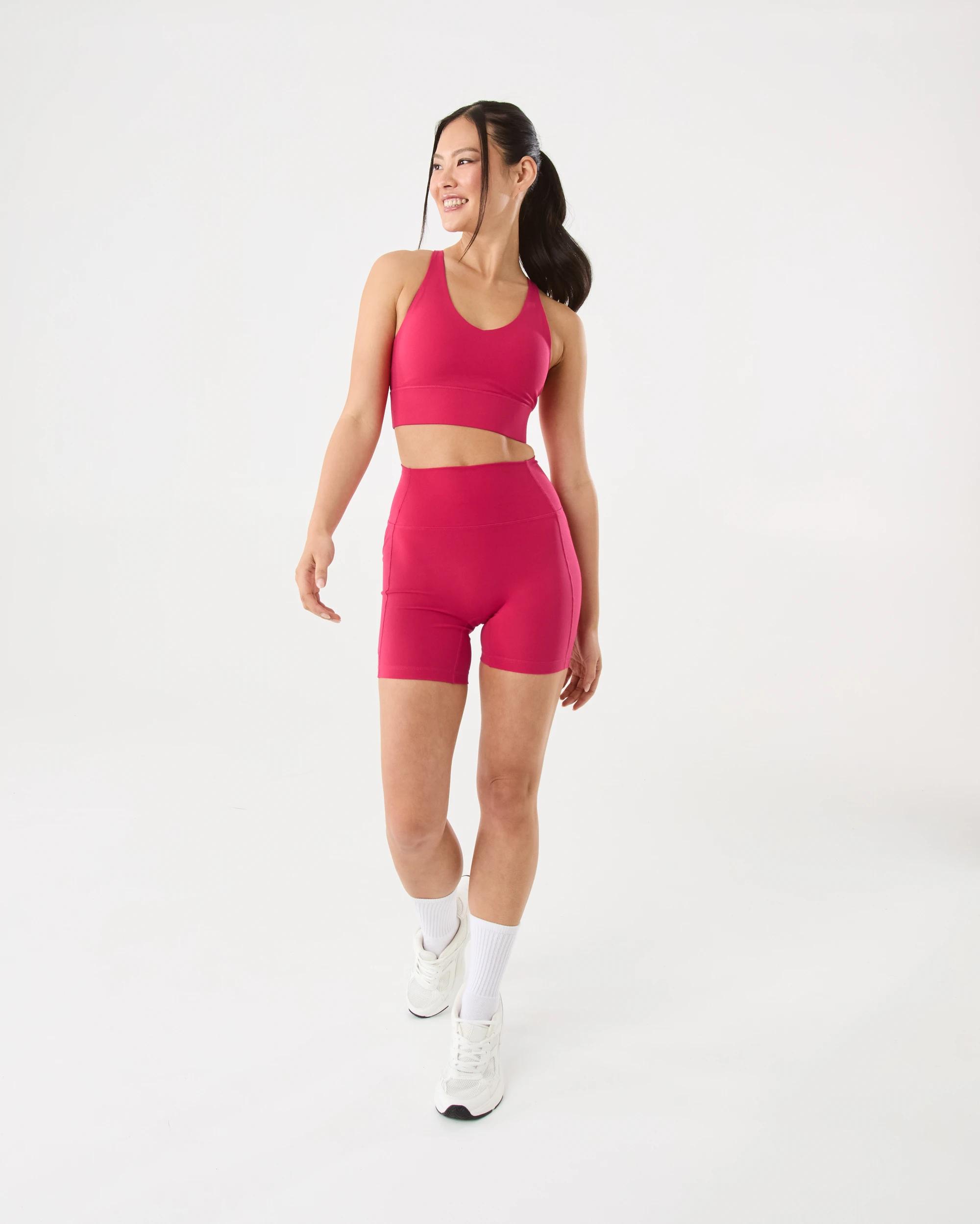 2 Active Womens Ultrasoft Shorts Jalapeno, 2 of 7