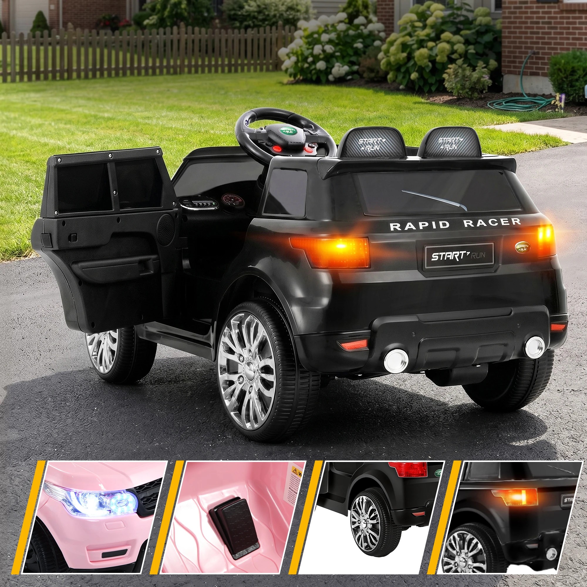 8 Rigo Kids Electric Ride On Car 2x Ride-On Toy with Remote Control Horn Music - Multi, 8 of 9