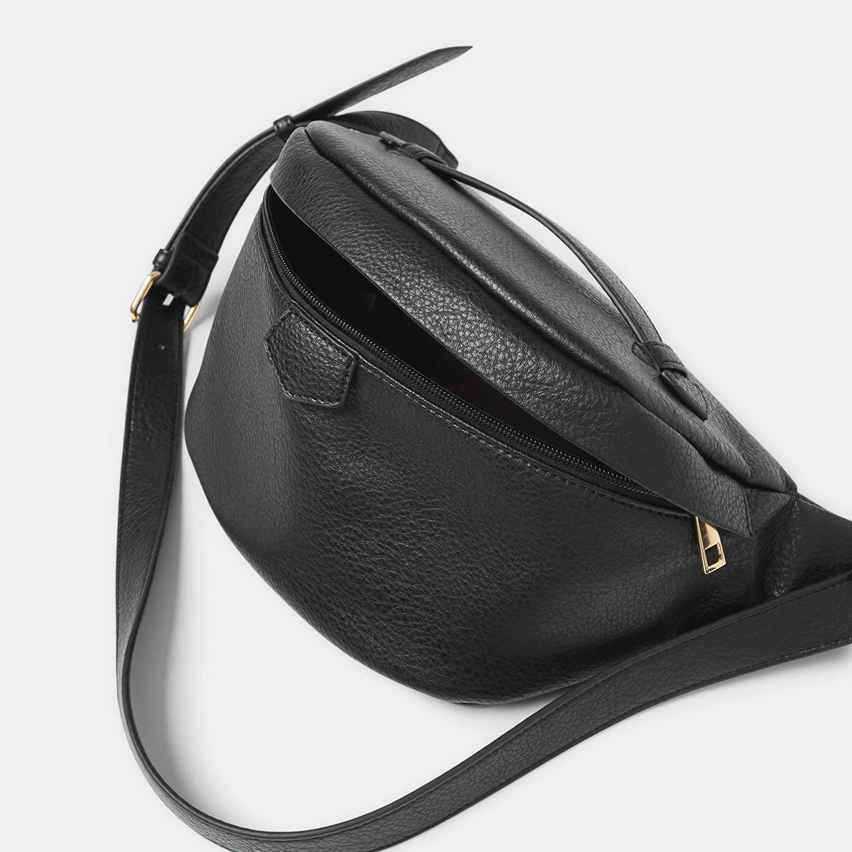 4 PU Bum Bag Black, 4 of 6