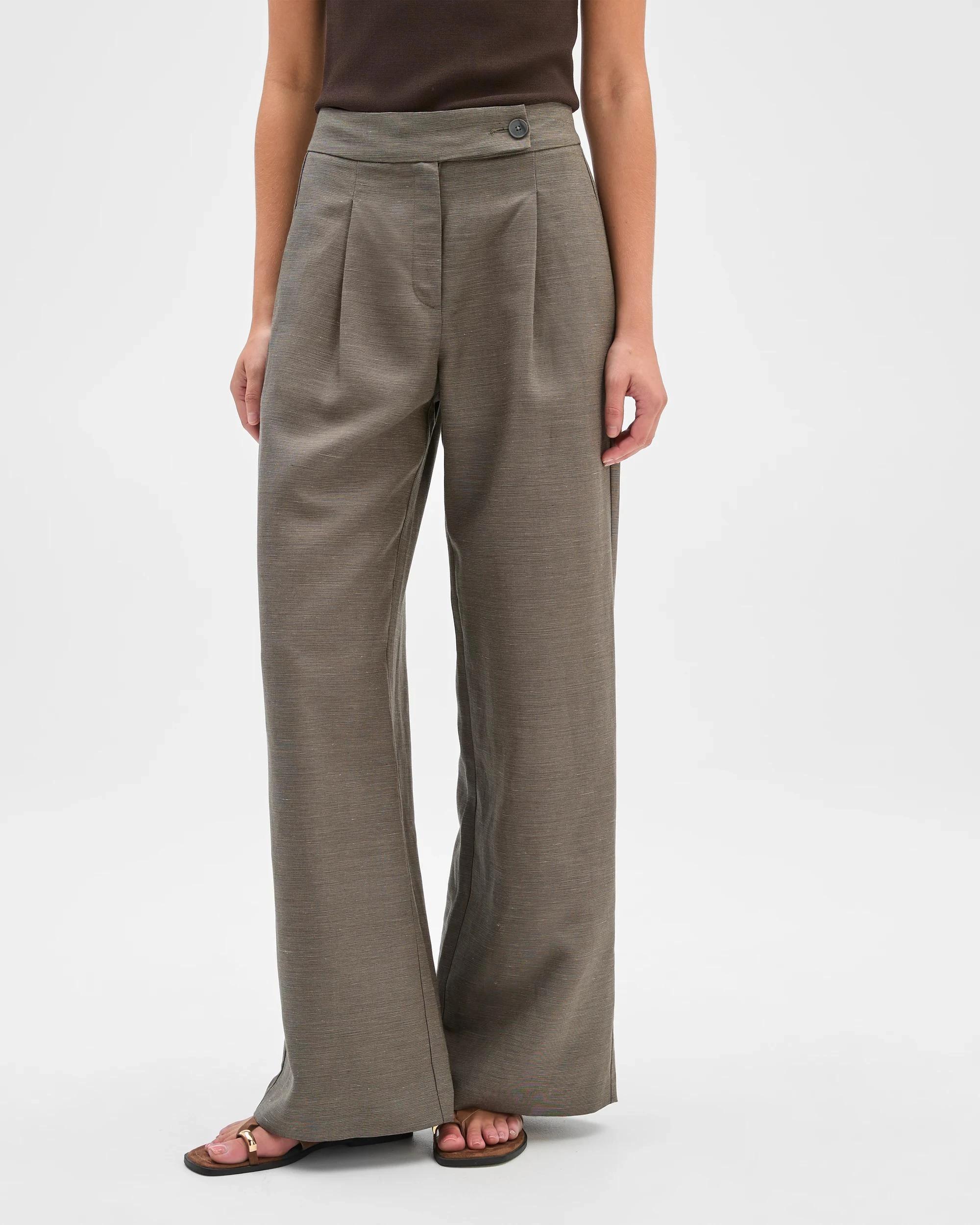 2 Preview Ultra Wide Leg Pants GREY MELANGE, 2 of 7