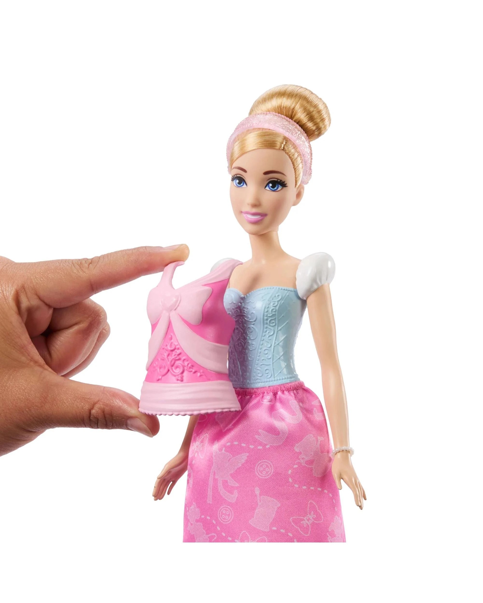 4 Disney Princess 2-in-1 Stories Cinderella Fashion Doll, 4 of 8