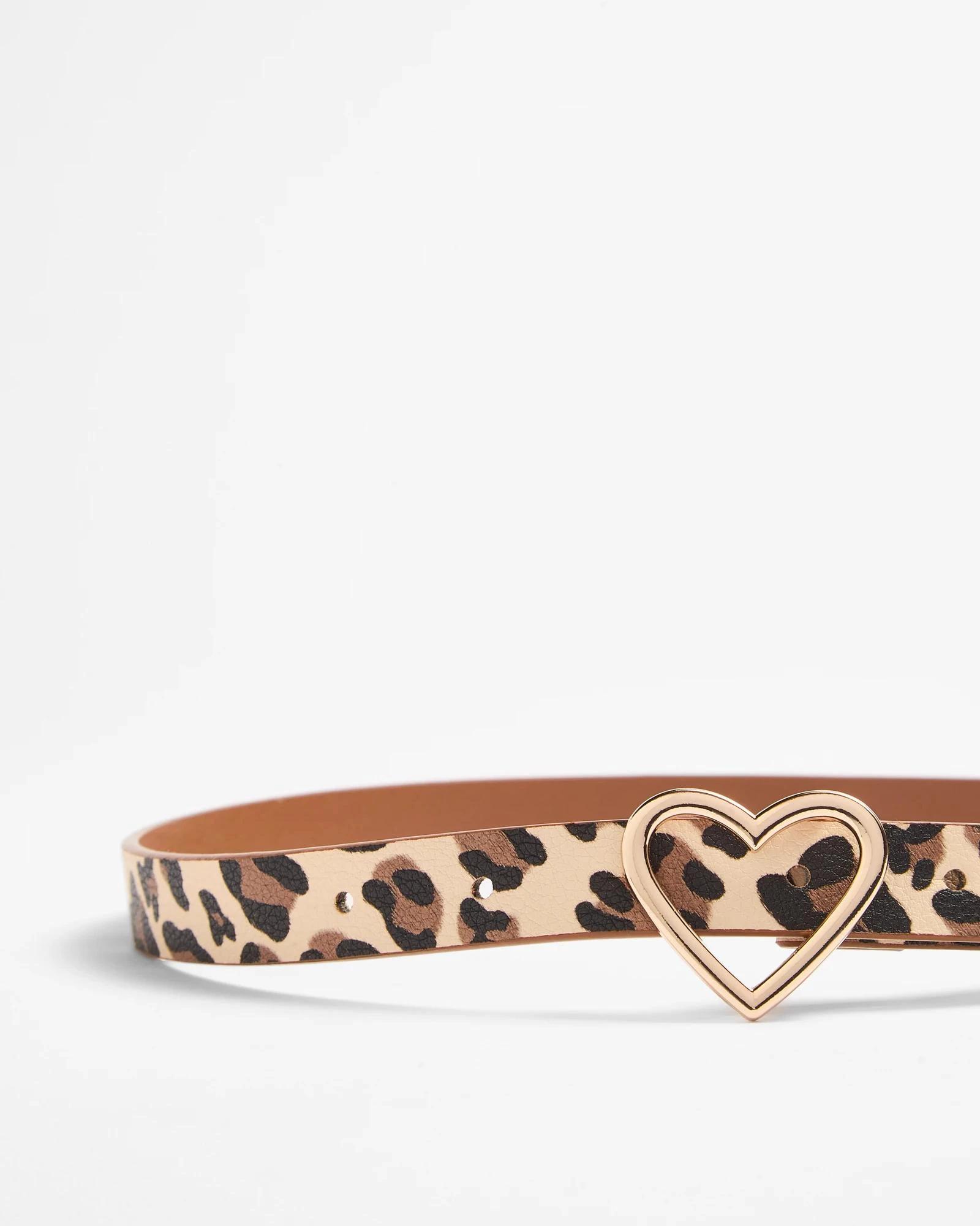 2 Target Kids Leopard Print Heart Buckle Belt LEOPARD, 2 of 2