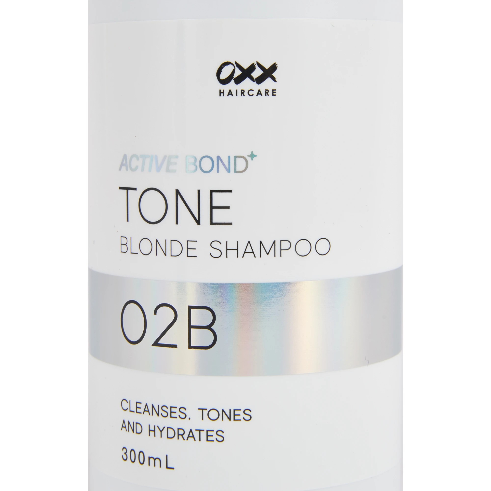 4 OXX Haircare Active Bond+ 02B Tone Blonde Shampoo 300ml, 4 of 4