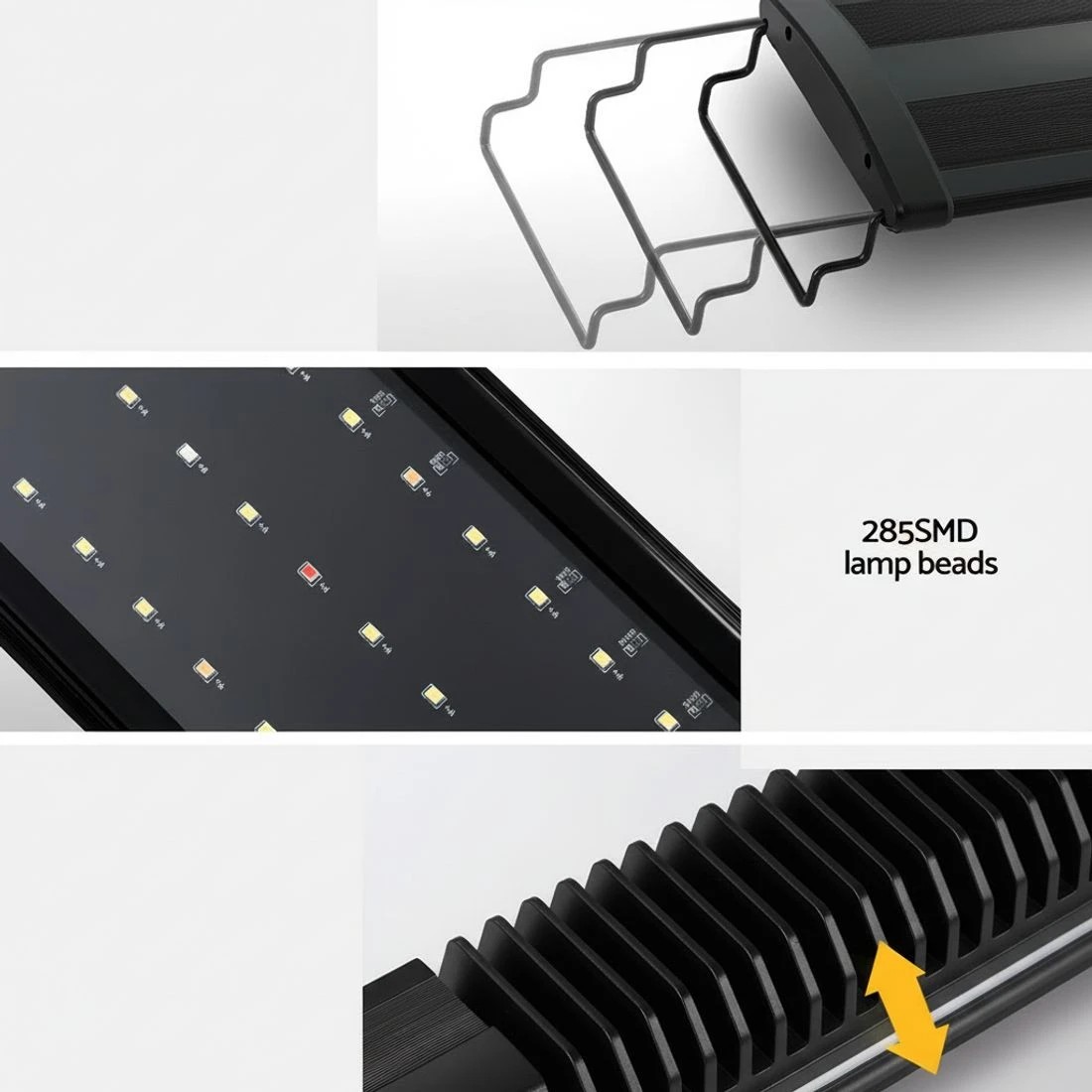 4 i.Pet Aquarium Light Full Spectrum 90CM Aqua Plant Fish Tank Lamp - Black, 4 of 4