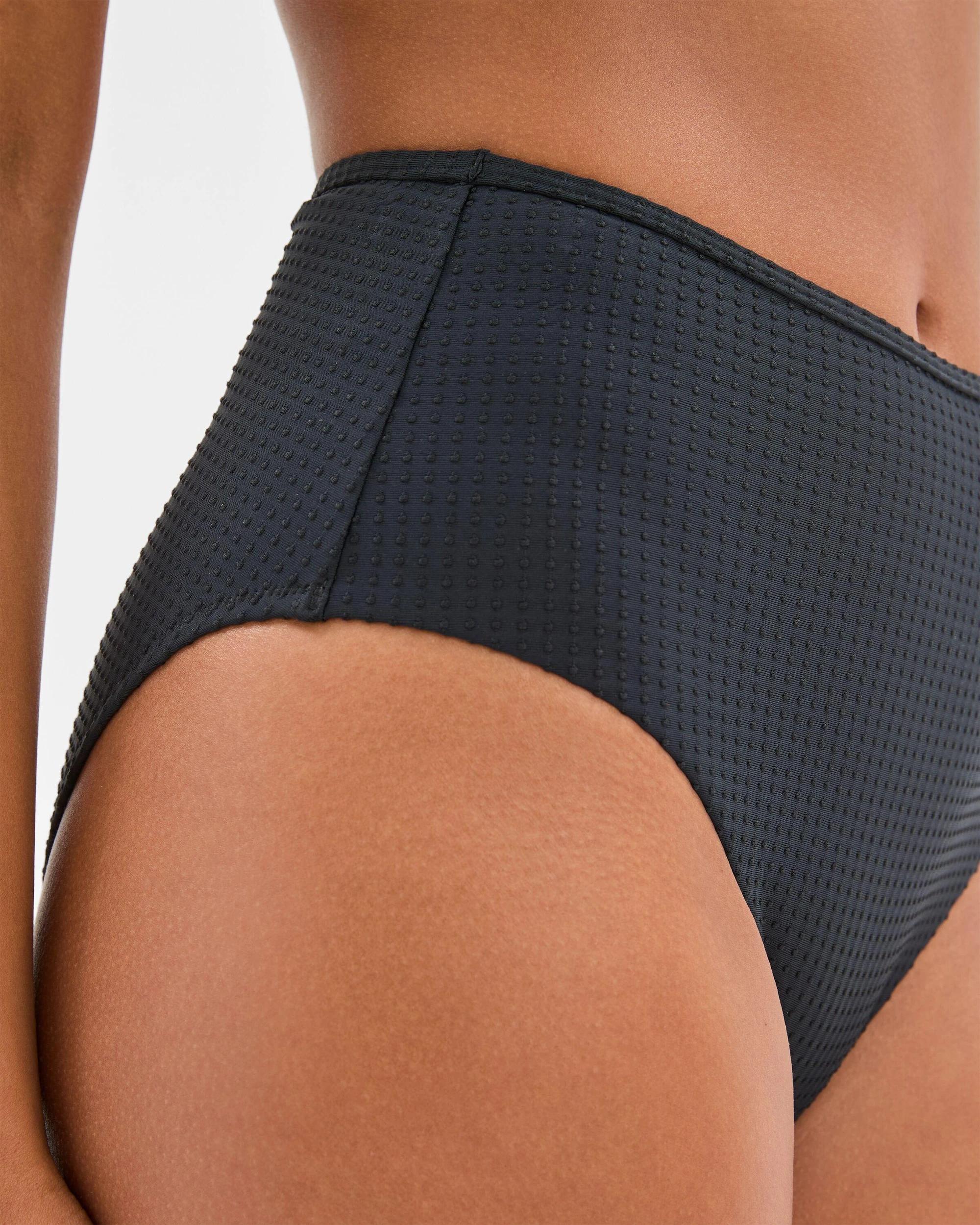 3 Target Resort Textured Bikini Bottoms BLACK, 3 of 8