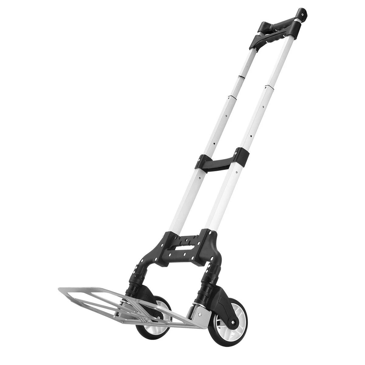 1 AUSWAY Folding Dolly Hand Truck Utility Luggage Cart Shopping Trolley Collapsible Foldable, 1 of 5