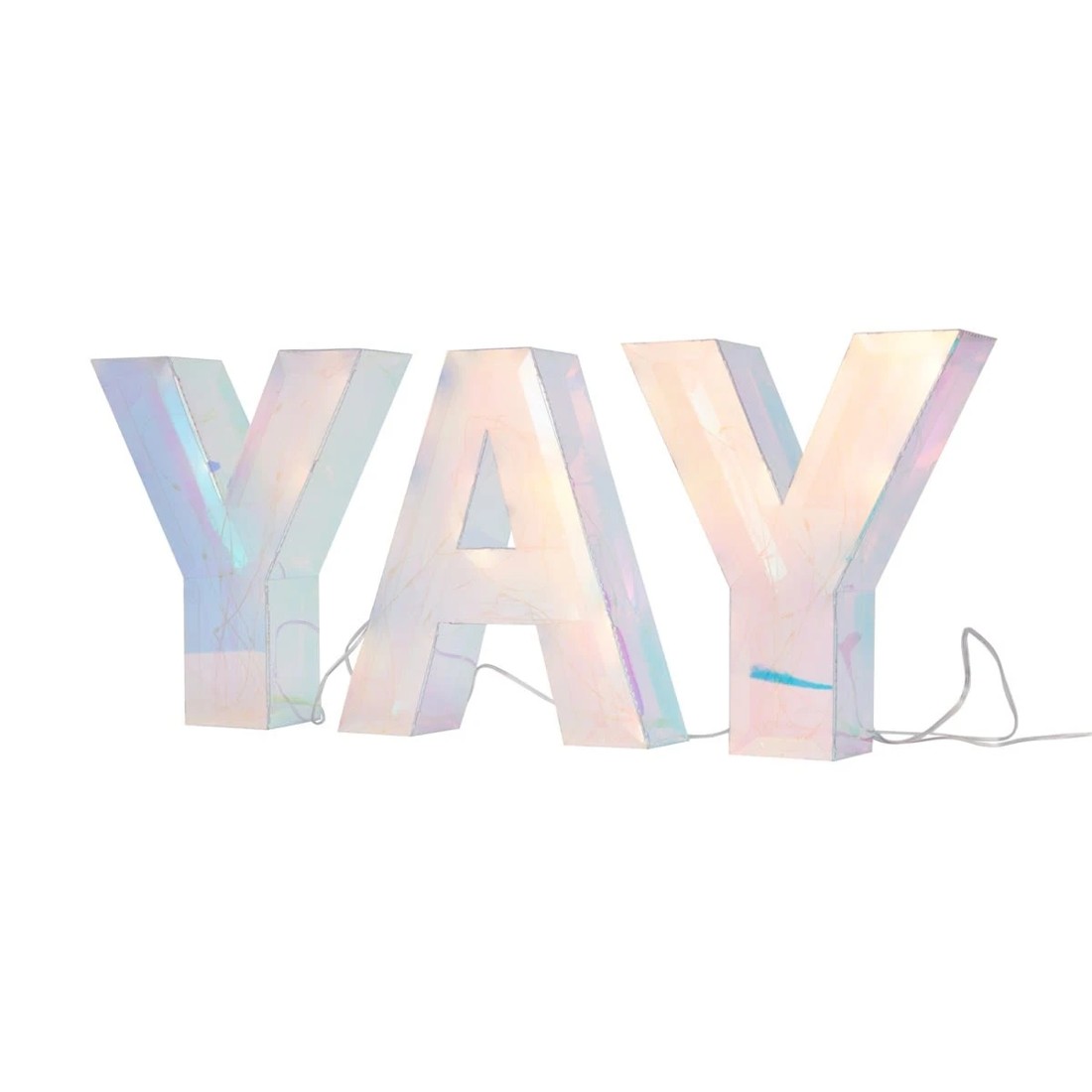 3 Iridescent YAY Lights, 3 of 6