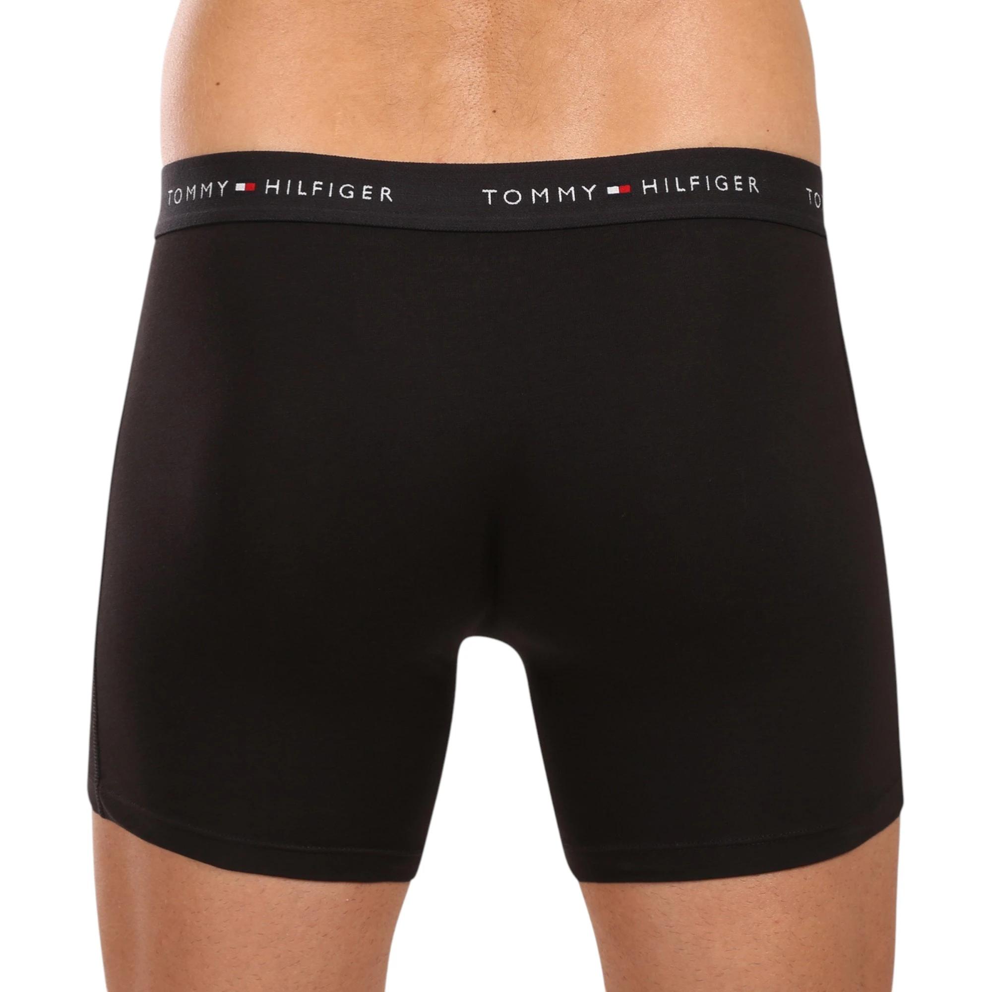 4 Tommy Hilfiger 3 Pack Mens Essential Cotton Trunks Boxer Briefs Underwear BLACK, 4 of 6