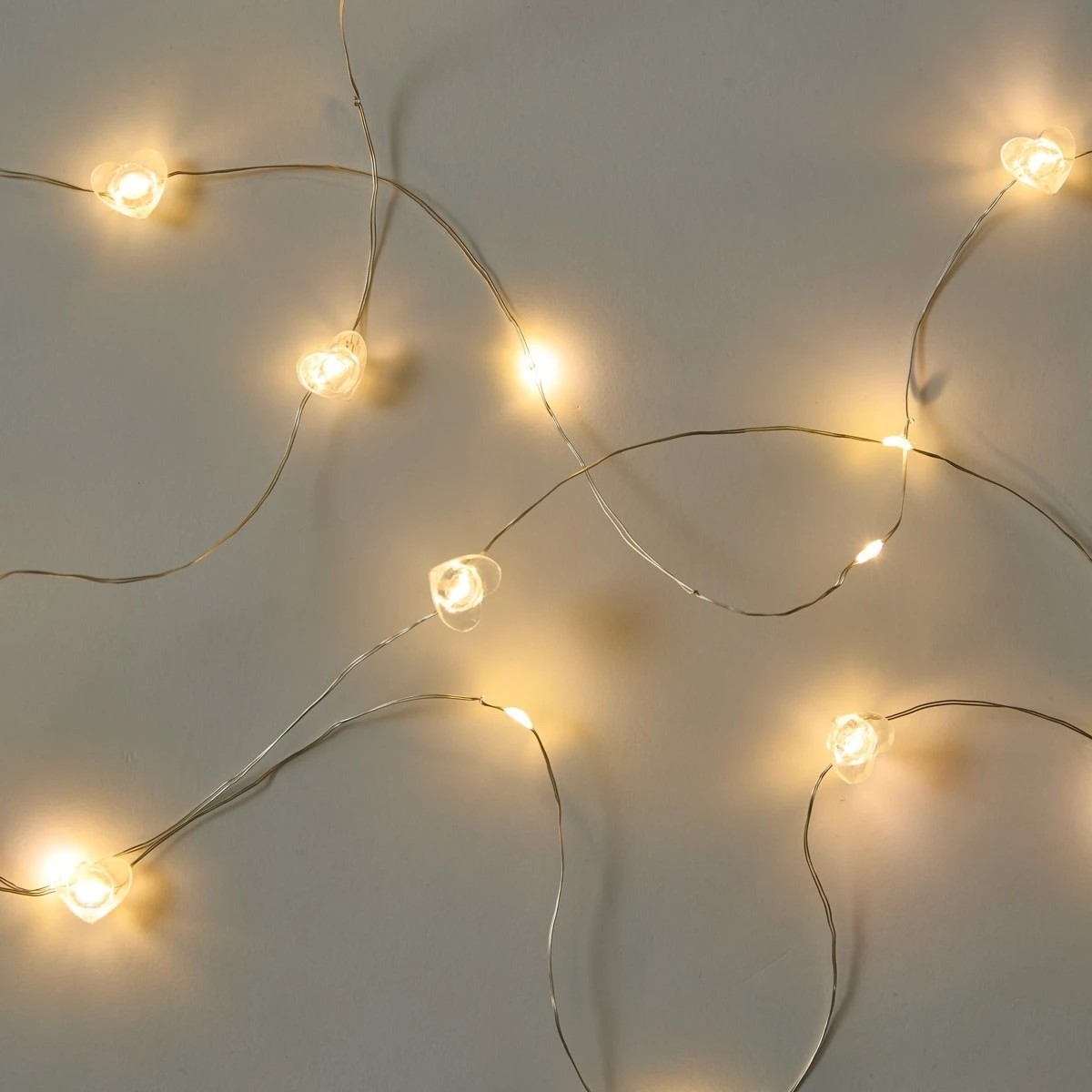 6 Mini Heart Wire String Lights, 6 of 8