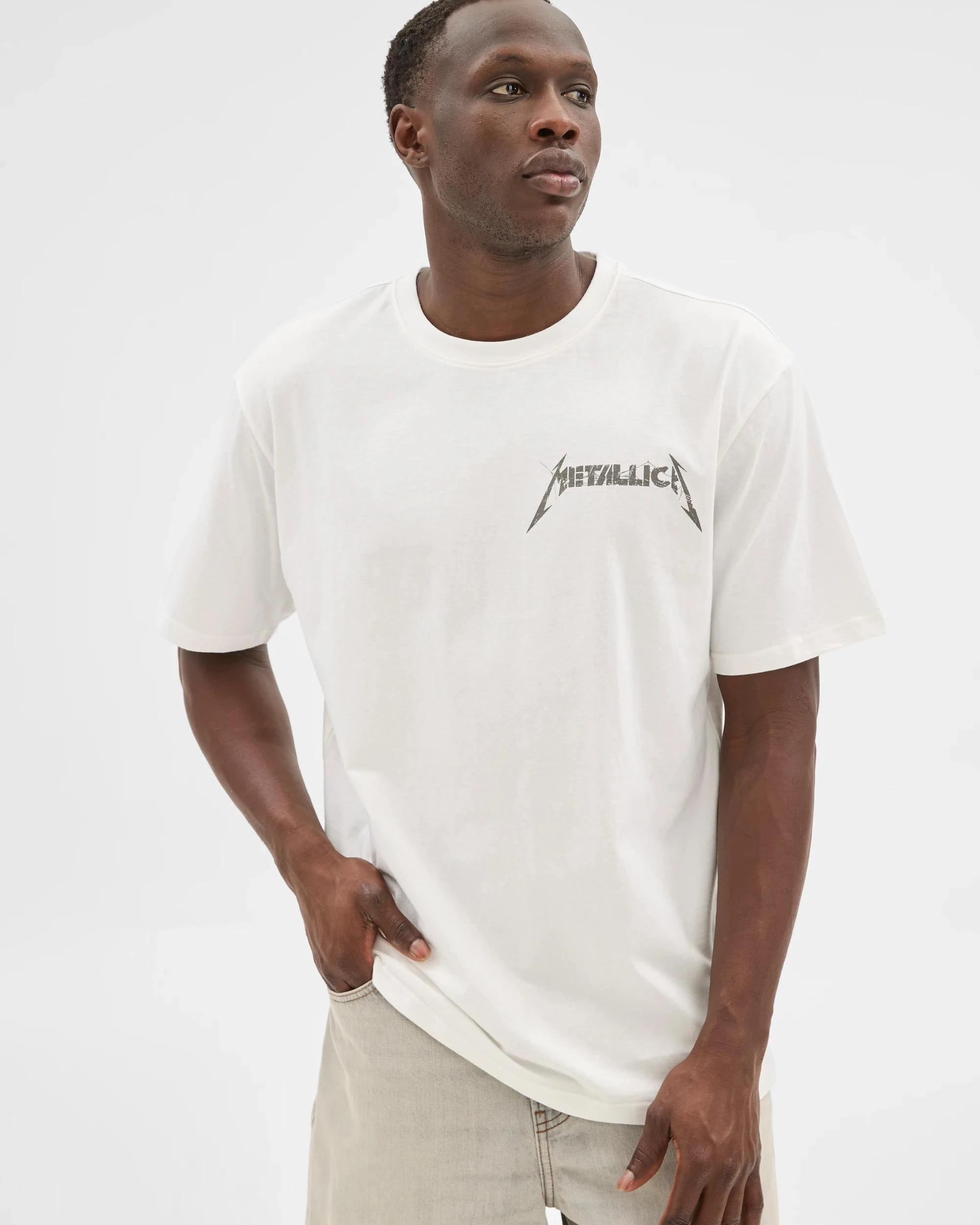 1 Licensed Metallica T-Shirt WHITE, 1 of 5