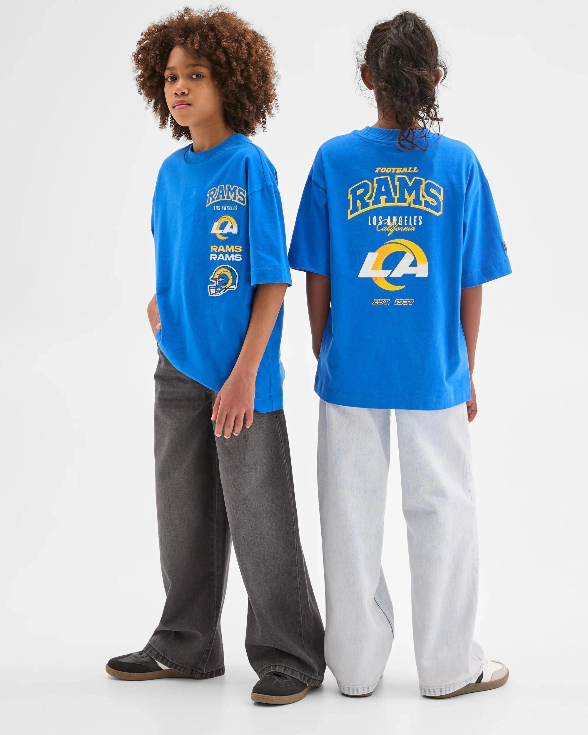 1 NFL Australian Cotton Oversized T-Shirt BLUE, 1 of 5