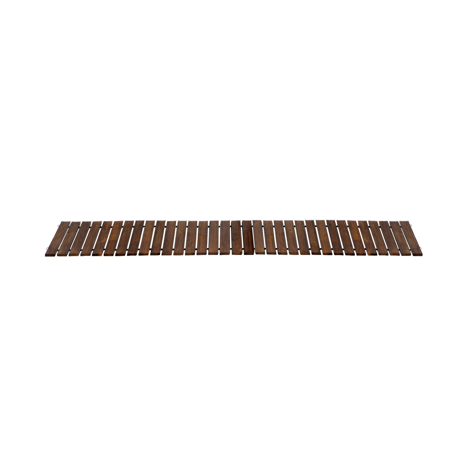 7 Livsip Garden Wooden Pathway 8ft Roll-Out Straight Wood Walkway Backyard Outdoor - Charcoal, 7 of 9