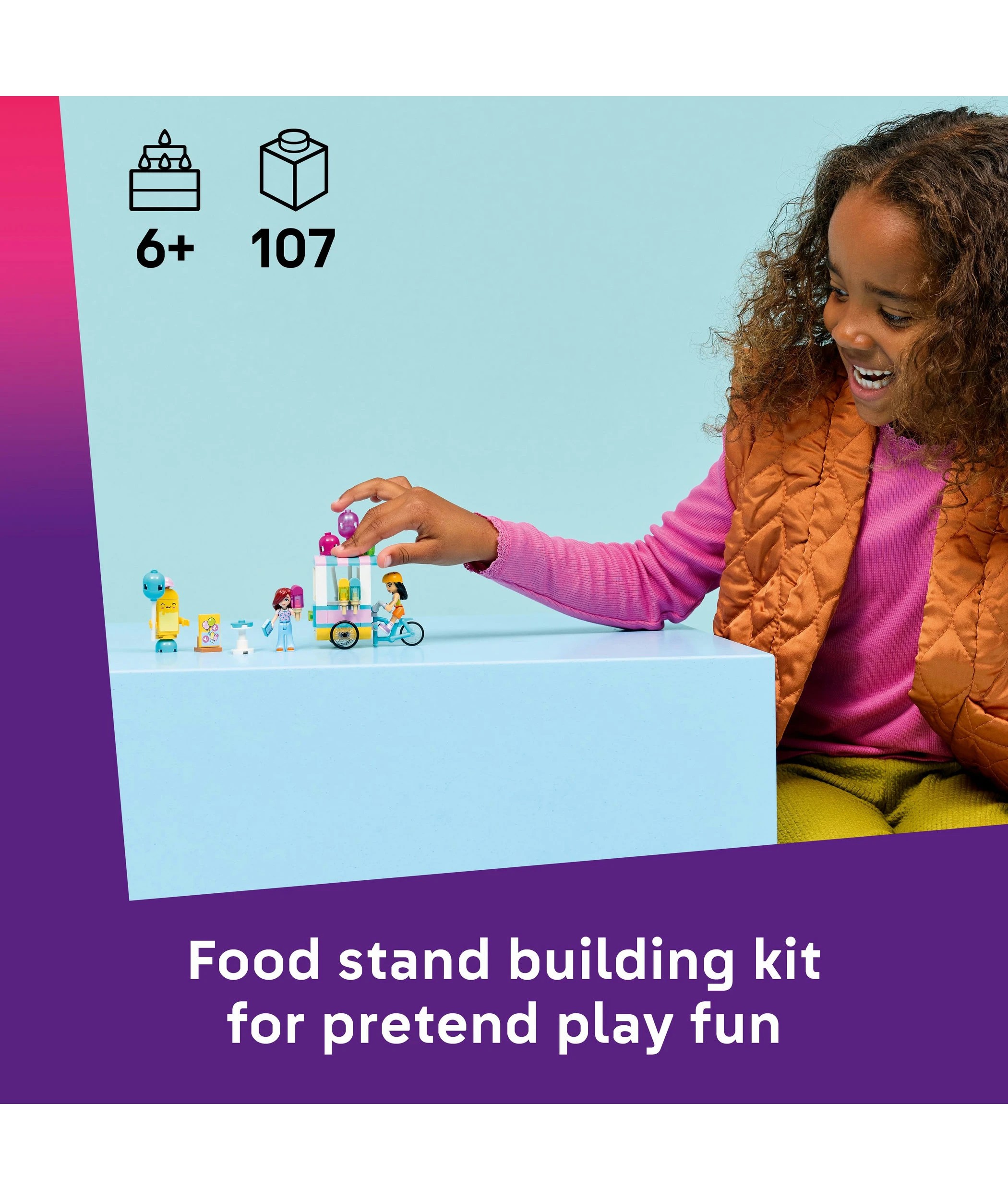 2 LEGO® Friends Ice Cream & Balloon Stand 42692 - Multi, 2 of 6