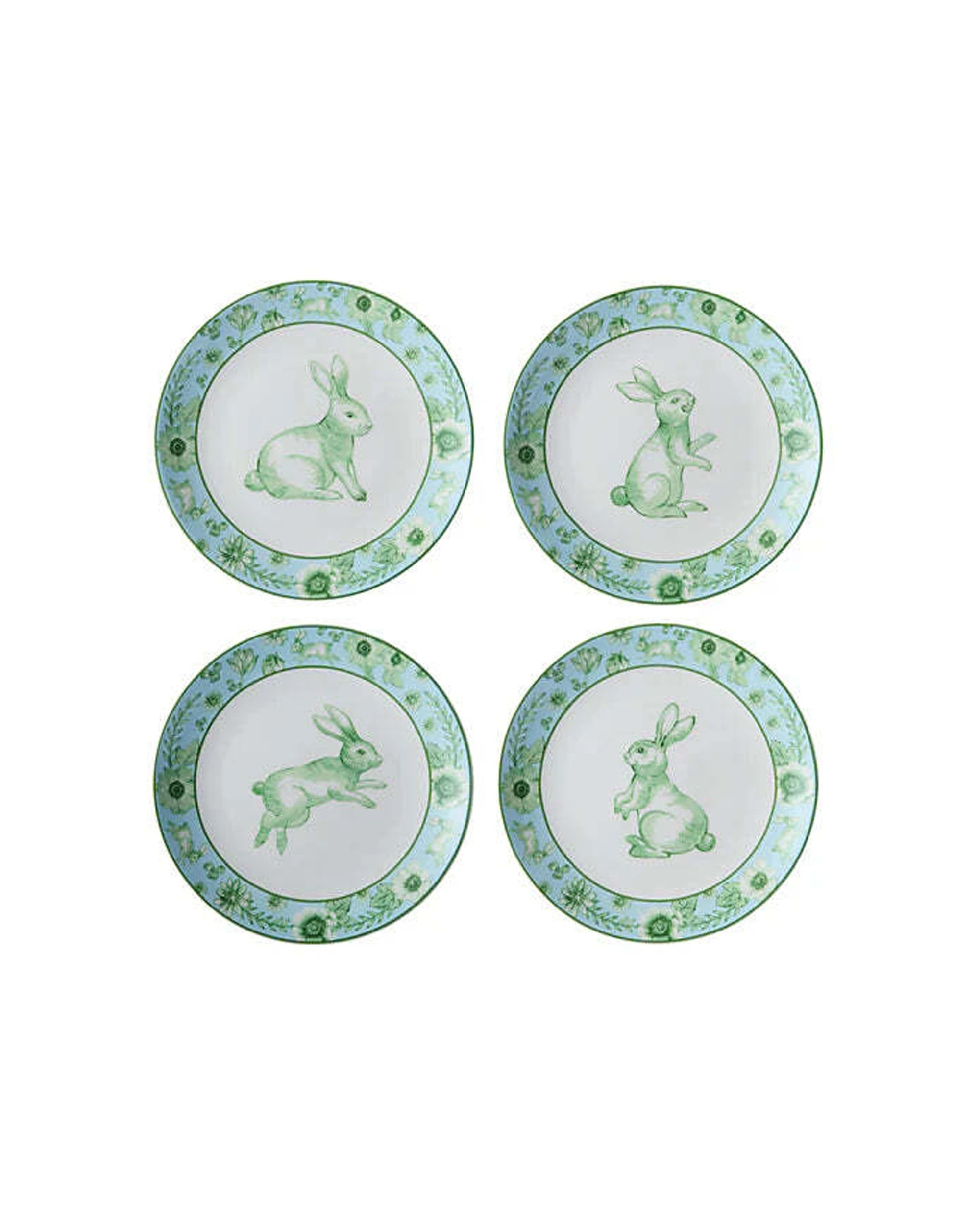 1 Maxwell & Williams 4pc Clover & Cottontail 20cm Plates Set - Multi, 1 of 3