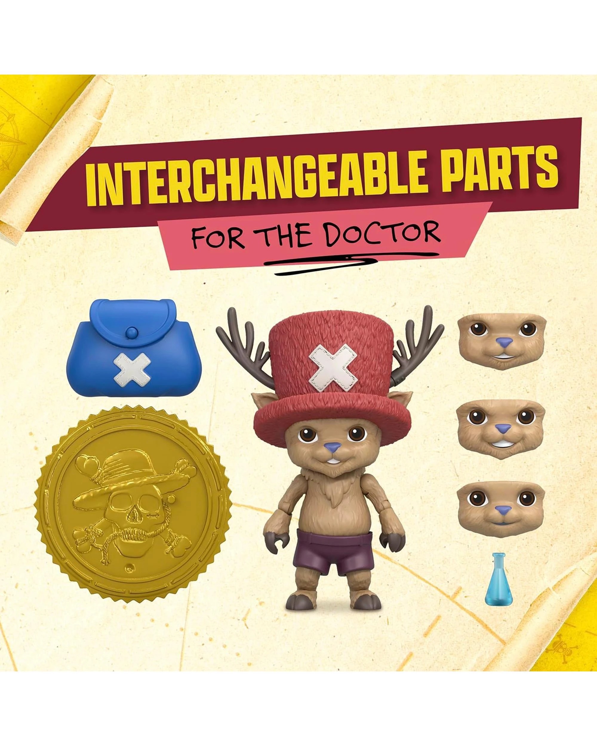 7 One Piece Netflix Adventure Series 1 Tony Tony Chopper Action Figure, 7 of 9