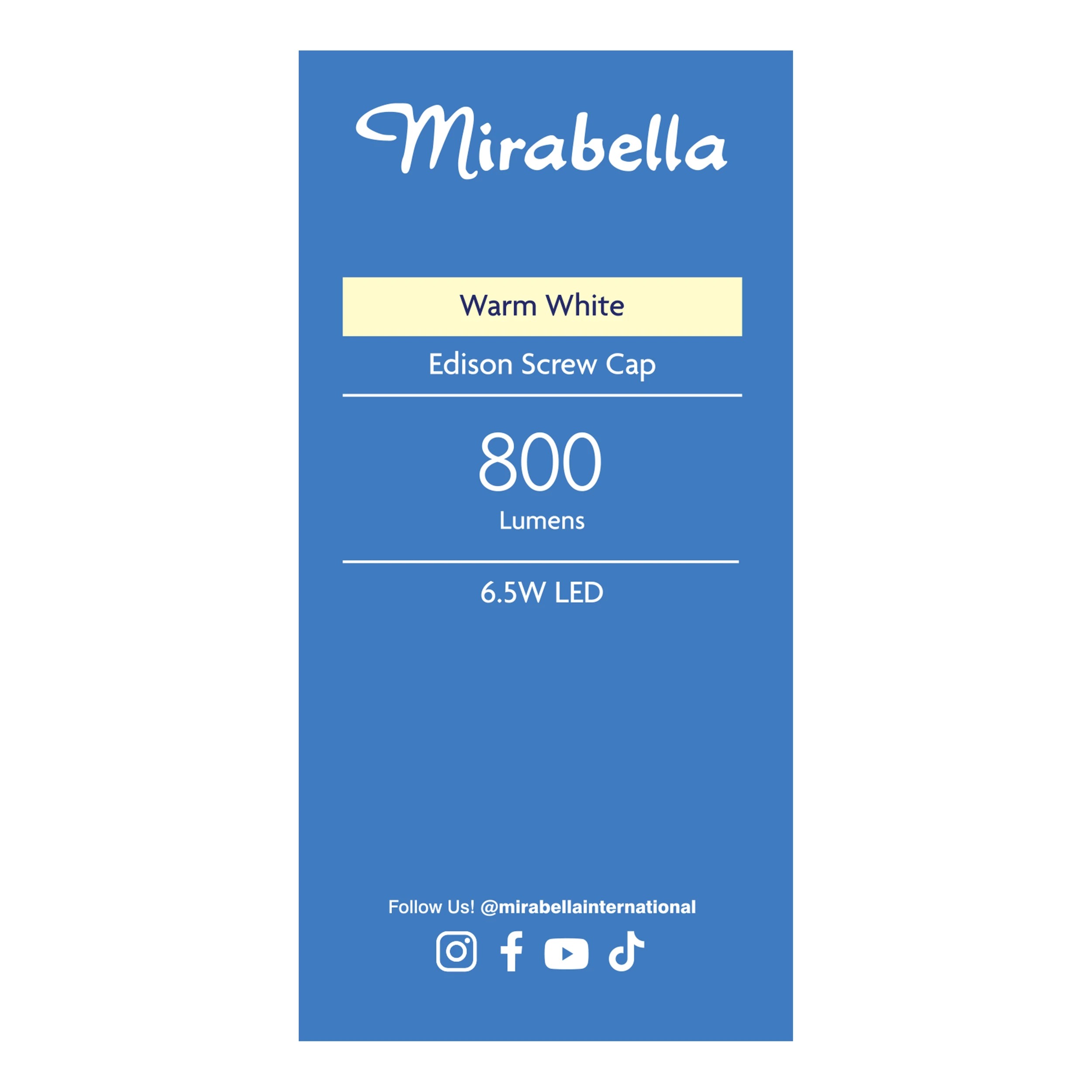 4 Mirabella 6.5W LED GLS Decorative Globe, 4 of 5