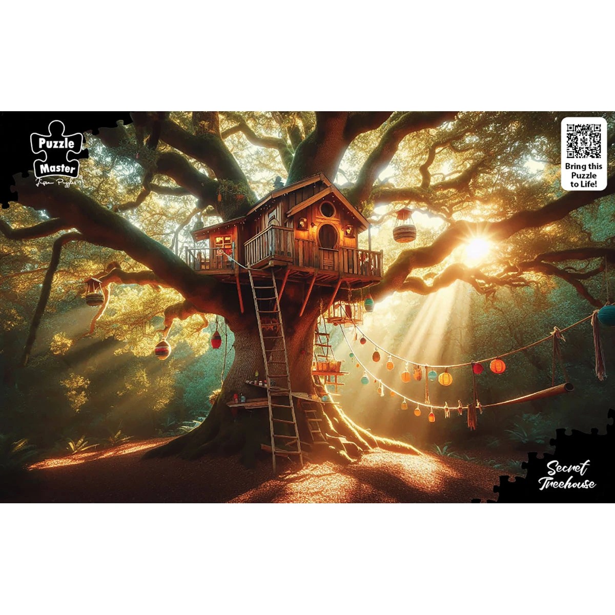 5 Puzzle Master Secret Treehouse AR Edition 1000 Piece Jigsaw Puzzle, 5 of 6