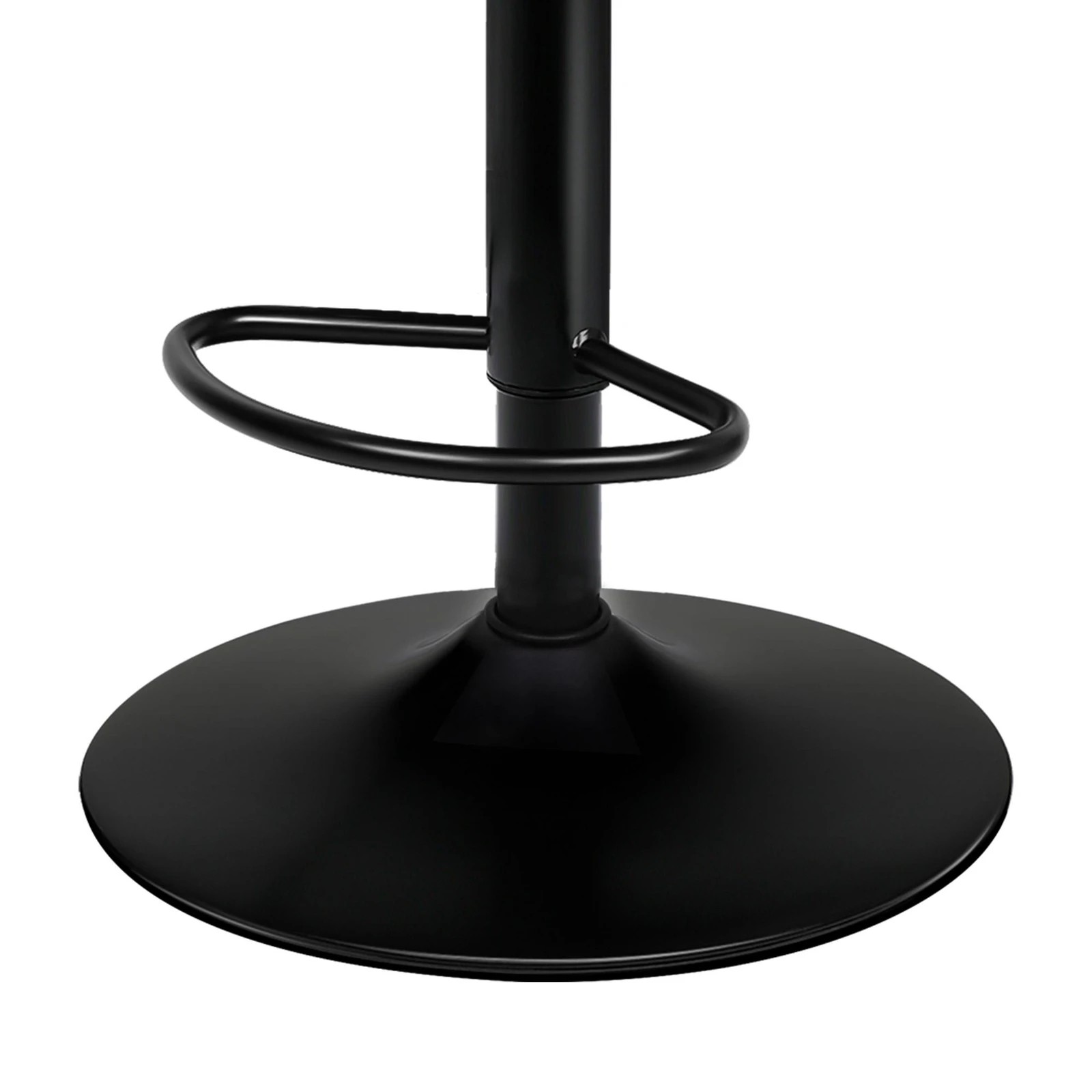 4 Alfordson 2x Bar Stools Kitchen Swivel Chair Leather Gas Lift Philip - Black, 4 of 8