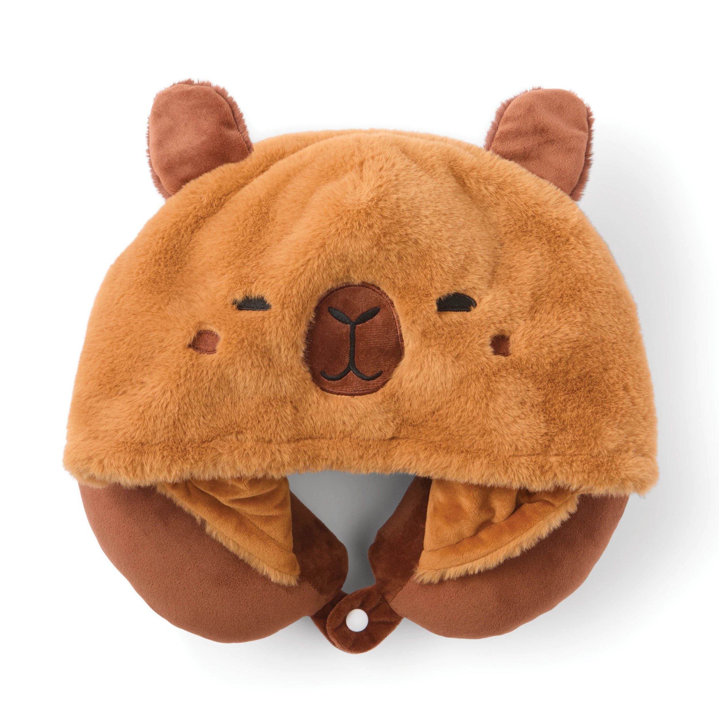 4 Hooded Travel Pillow - Capybara, 4 of 8