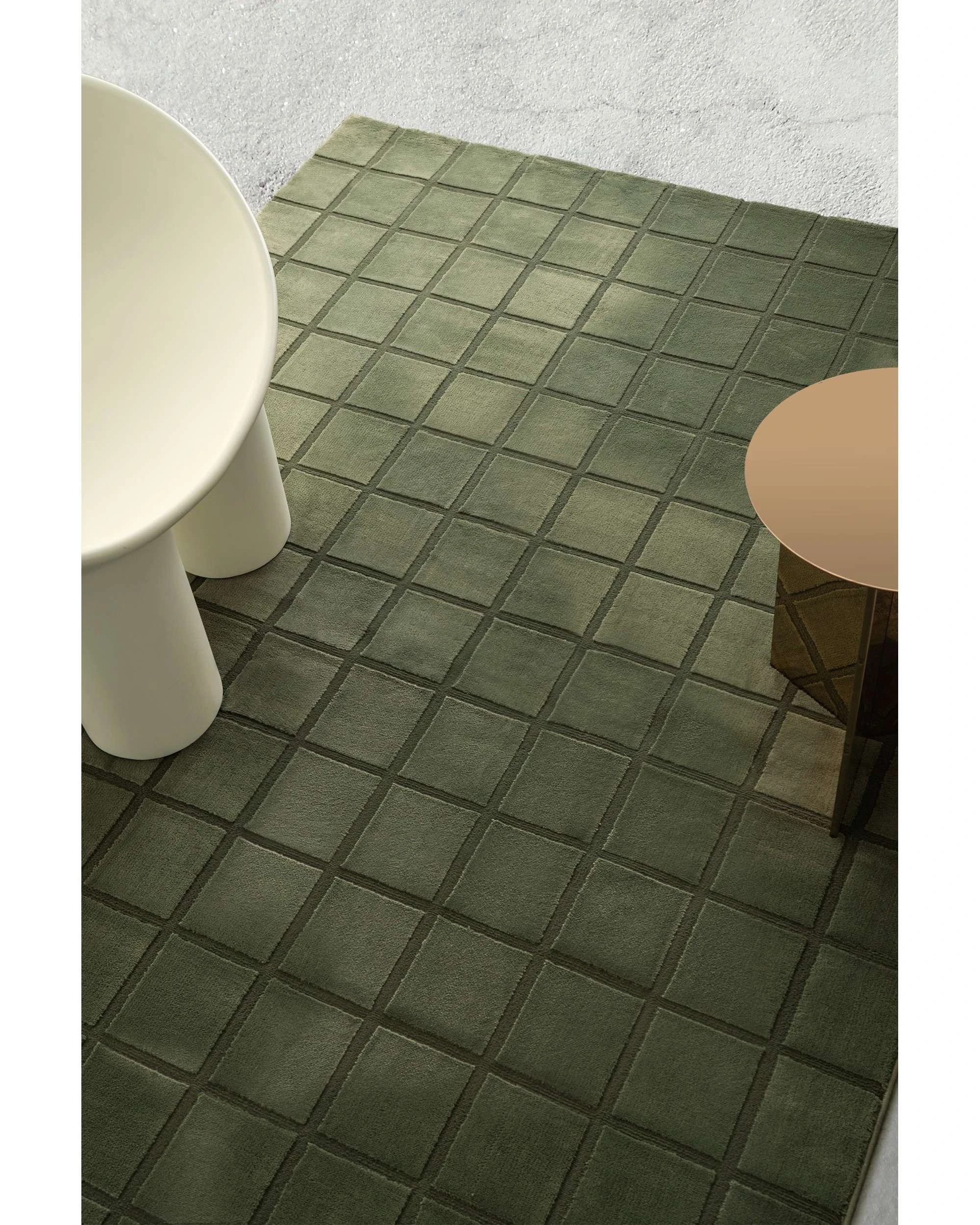 3 Loopsie Jerada Textured Moss Rug-370cm x 280cm - Green - Green, 3 of 10
