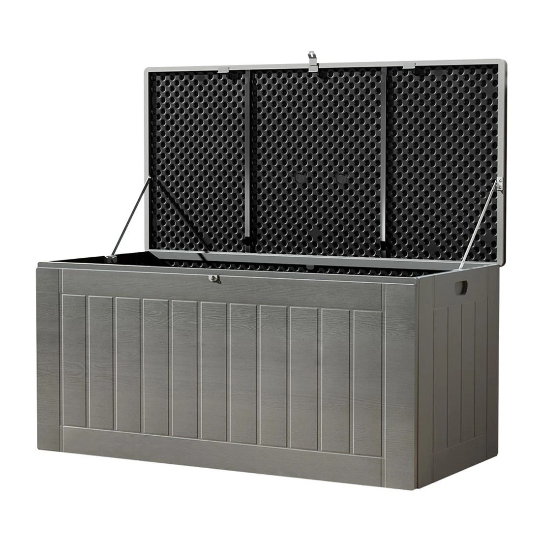 1 Gardeon Outdoor Storage Box 830L - Black, 1 of 4