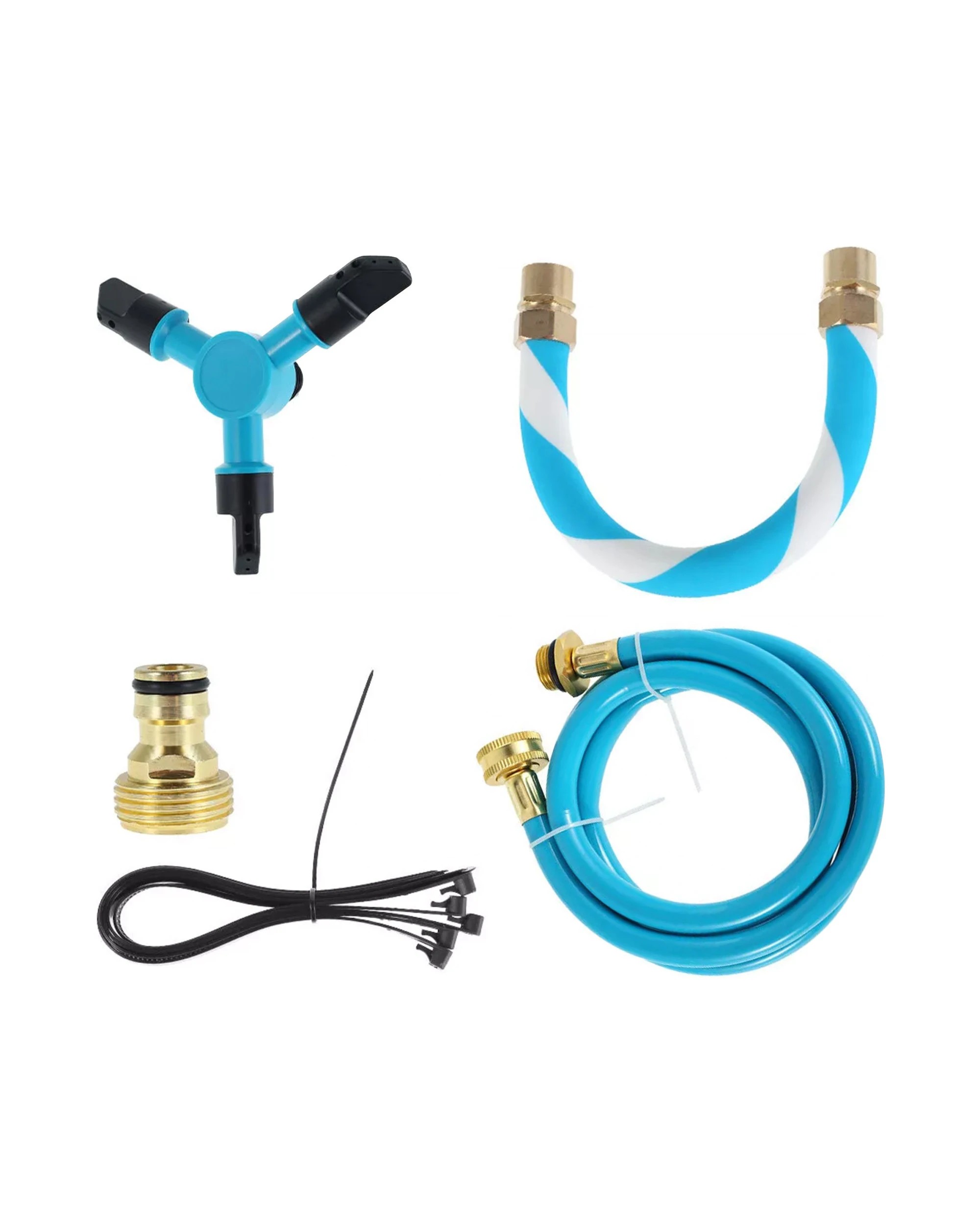 5 Kahuna Waterpark Rotating Trampoline Water Sprinkler Kit With Adjustable Hose, 5 of 10