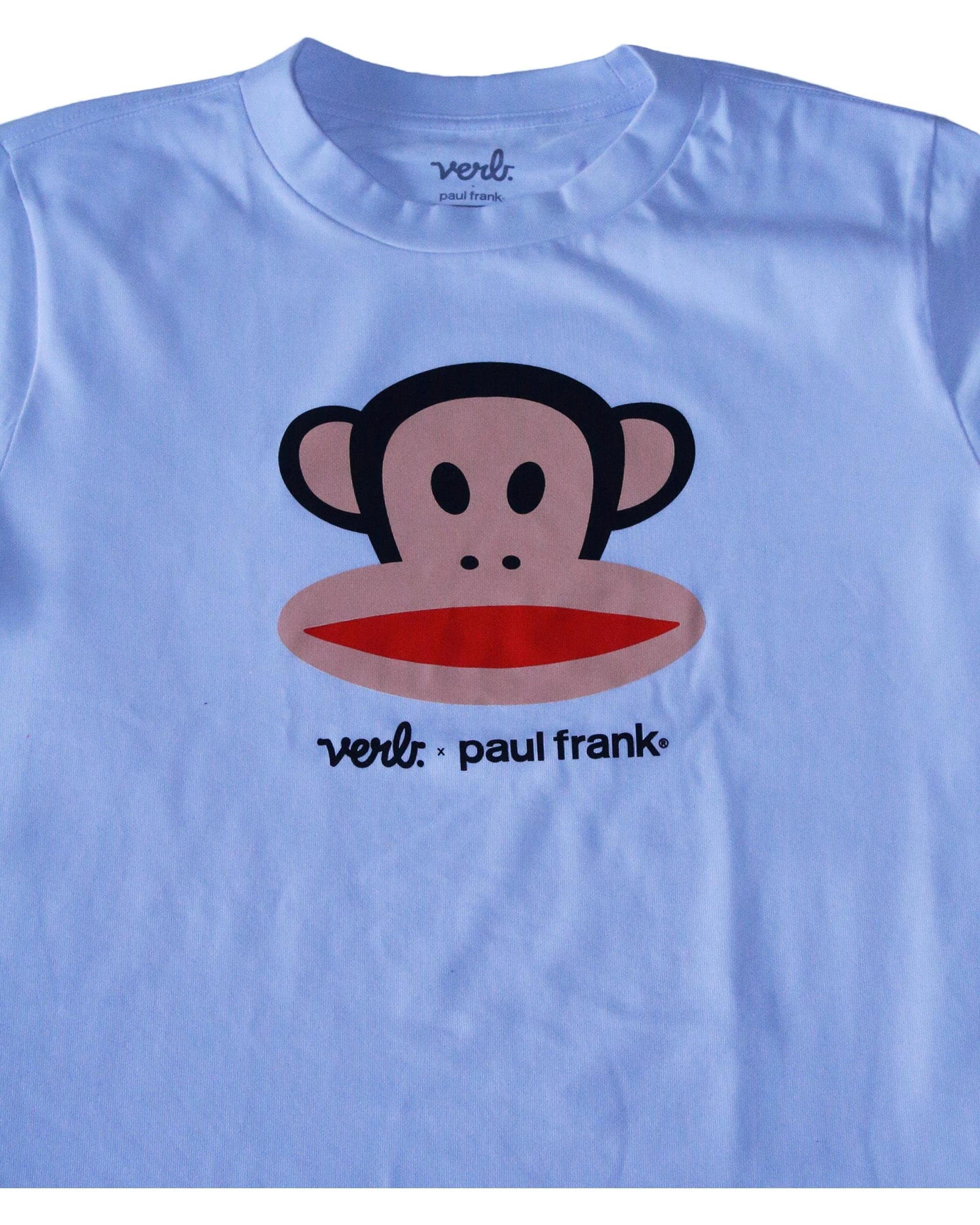4 Verb. X Paul Frank Julius Head Ladies Cotton Shortsleeve Tee Shirt Relaxed WHITE, 4 of 4