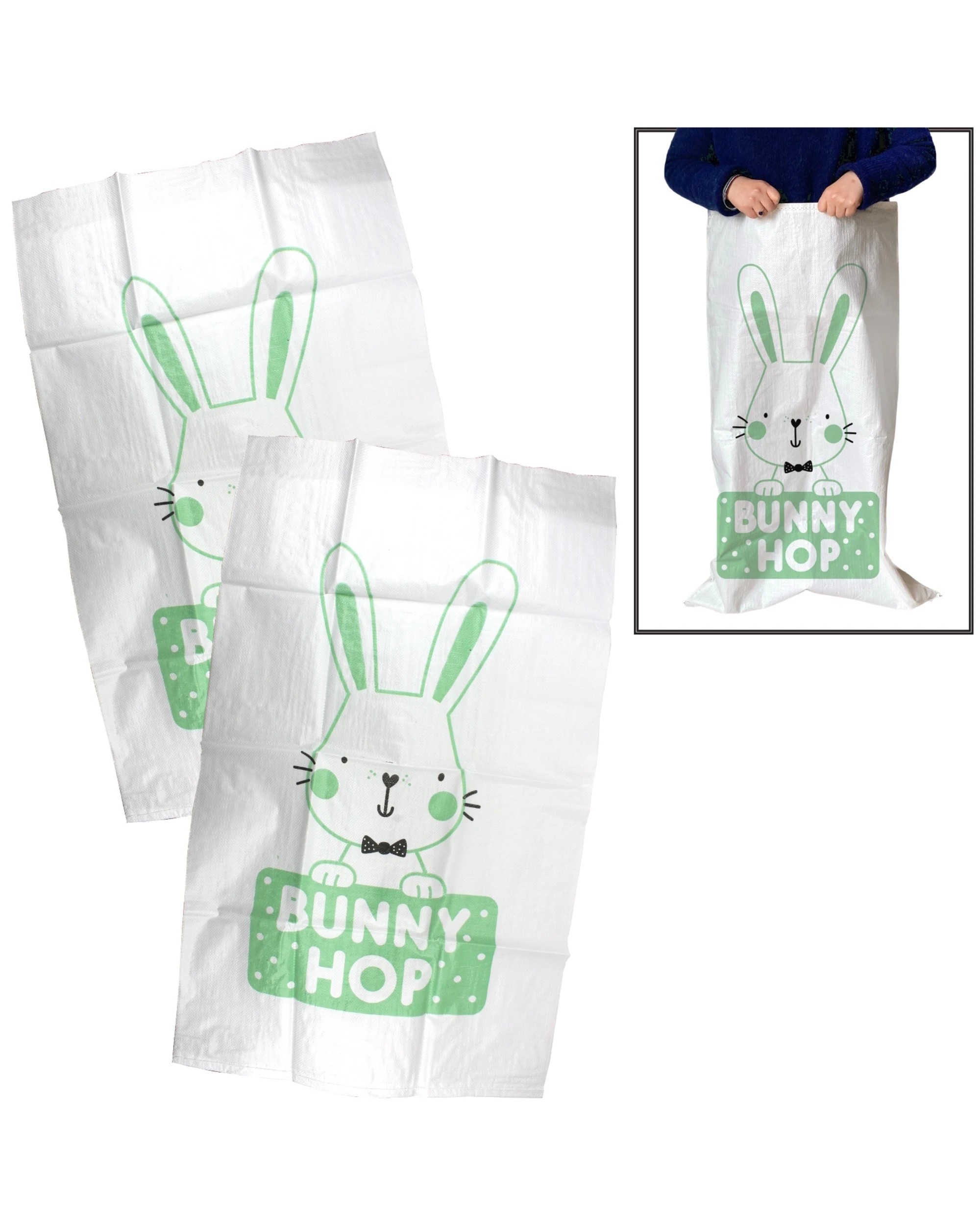 1 Design Group Bunny Hop Sack Race Bags Pack of 2, 1 of 1