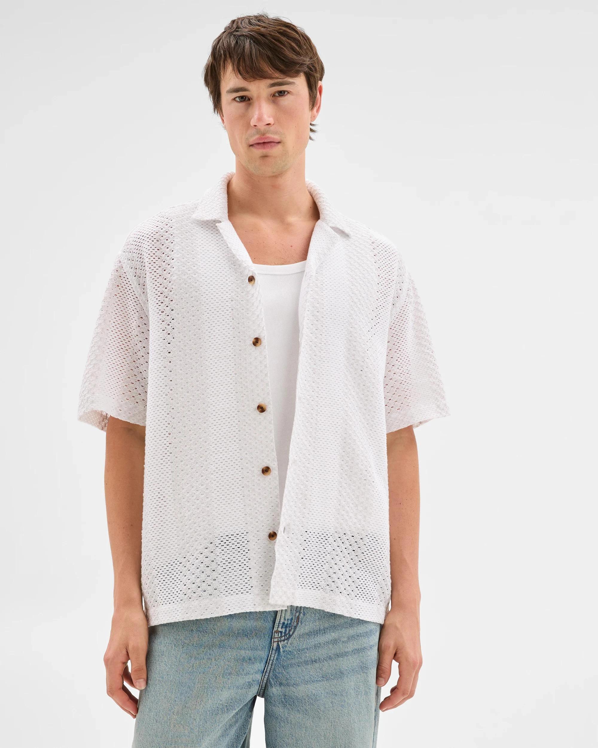 4 Australian Cotton Blend Woven Shirt - Commons WHITE, 4 of 7