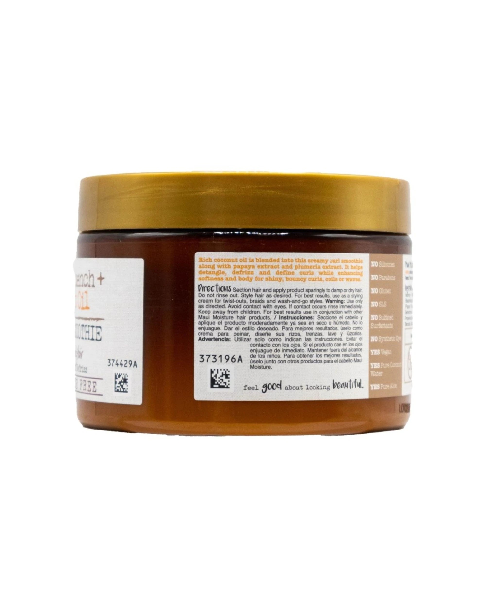 3 Maui Moisture 3PK Smoothie Curl Thick Curly Hair Styling Tub 340ml Coconut - Multi, 3 of 5