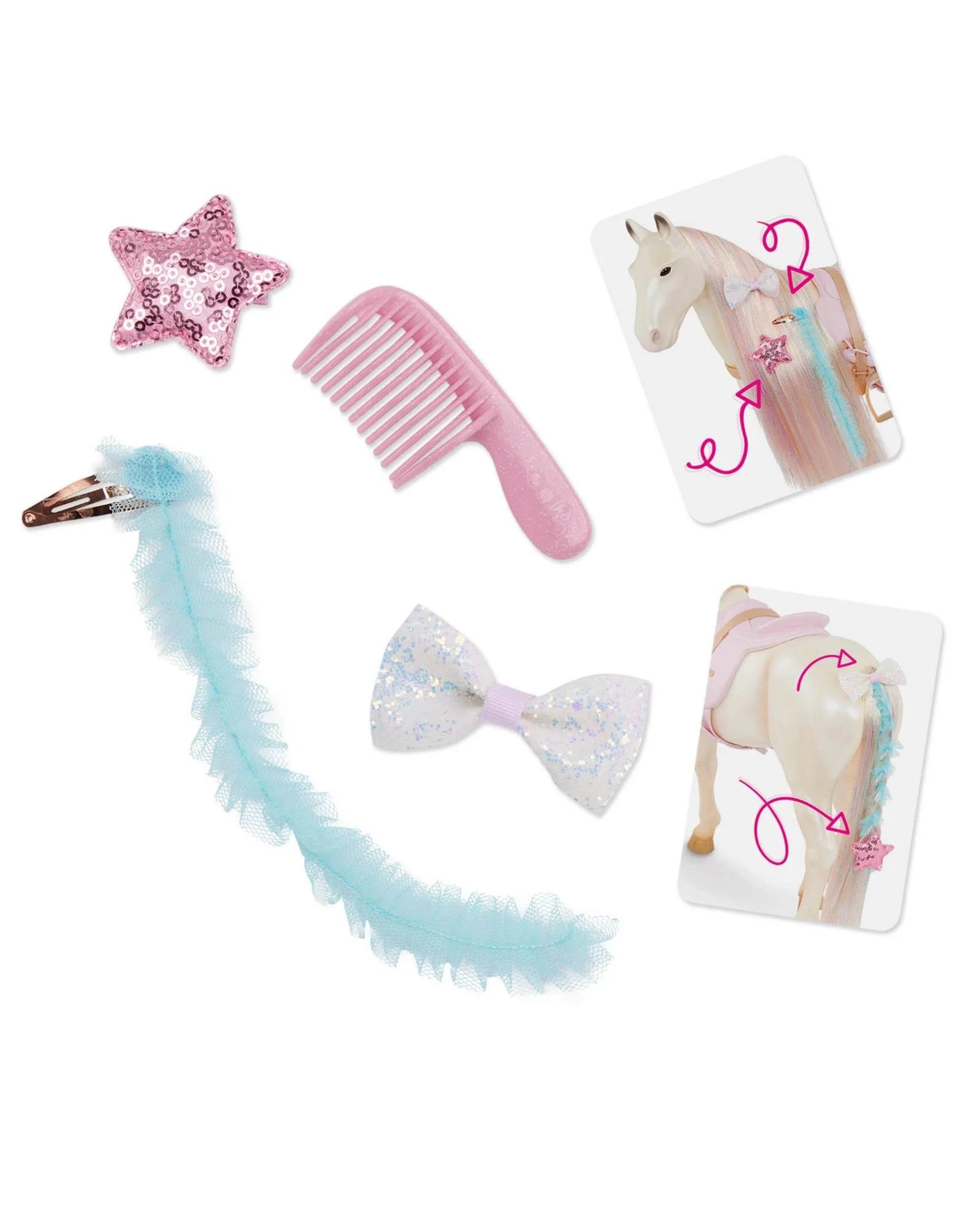 8 Our Generation Enchanting Horse 20-inch Toy Horse with Ultra-Long Rainbow Hair - Multi, 8 of 9