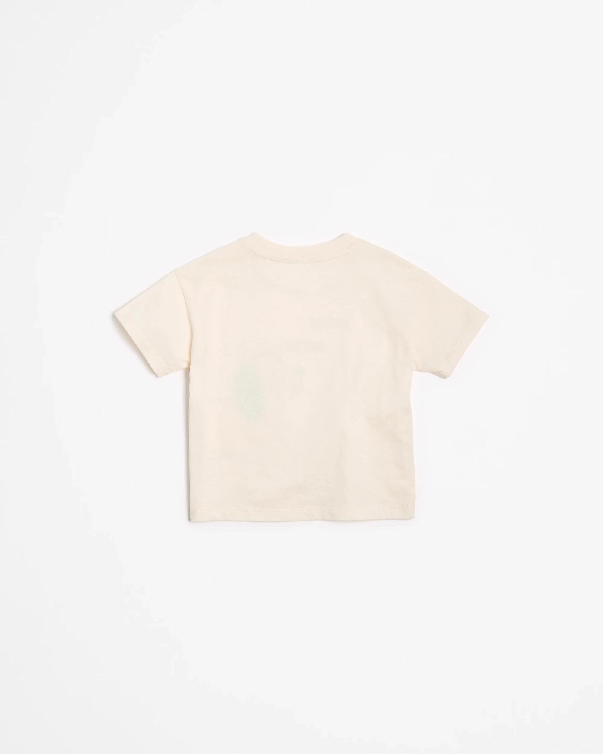 3 Target Baby Organic Cotton Oversized Print T-Shirt CREAM PUPPY, 3 of 3