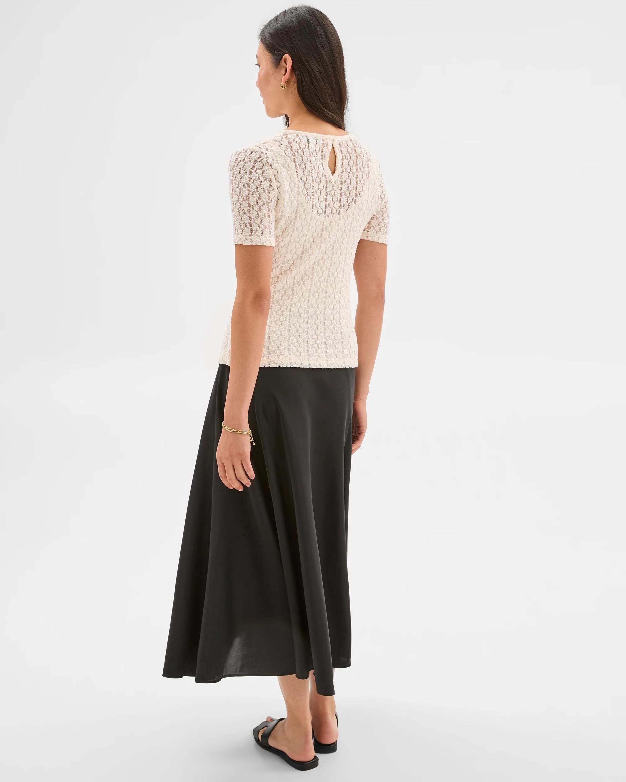 5 Crinkle Lace Top - Preview CREAM, 5 of 6