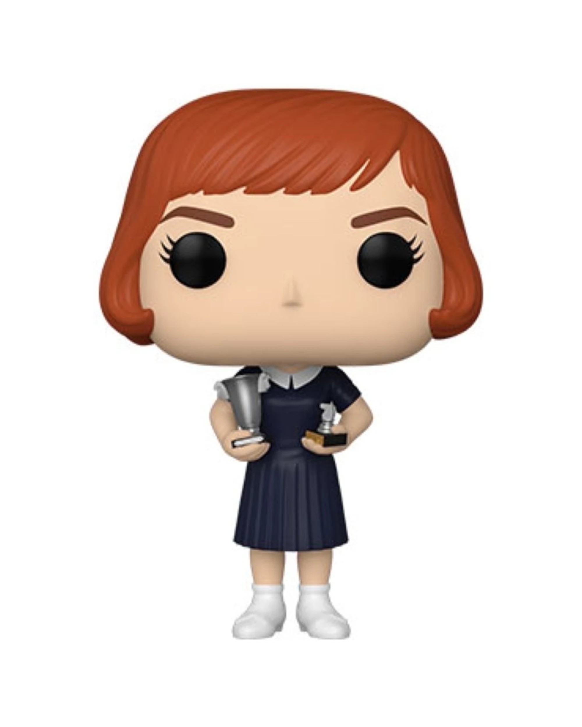 2 Pop Vinyl Figurine Queens Gambit - Beth With Trophies 10cm Vinyl Collectable - Blue, 2 of 3