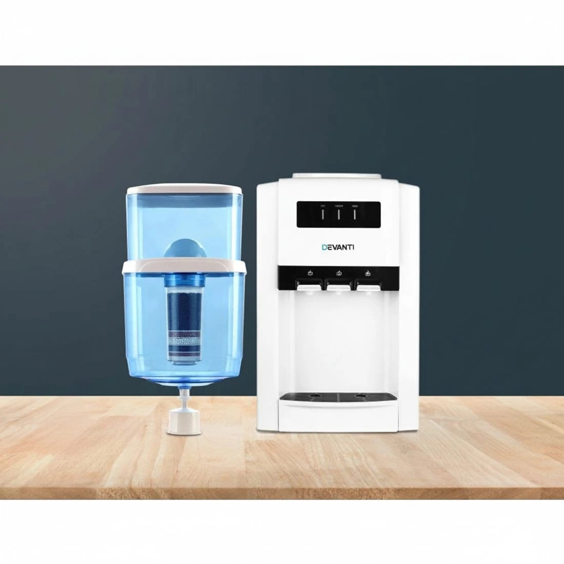 5 Devanti Water Cooler Dispenser Bench Top 22L - White, 5 of 10