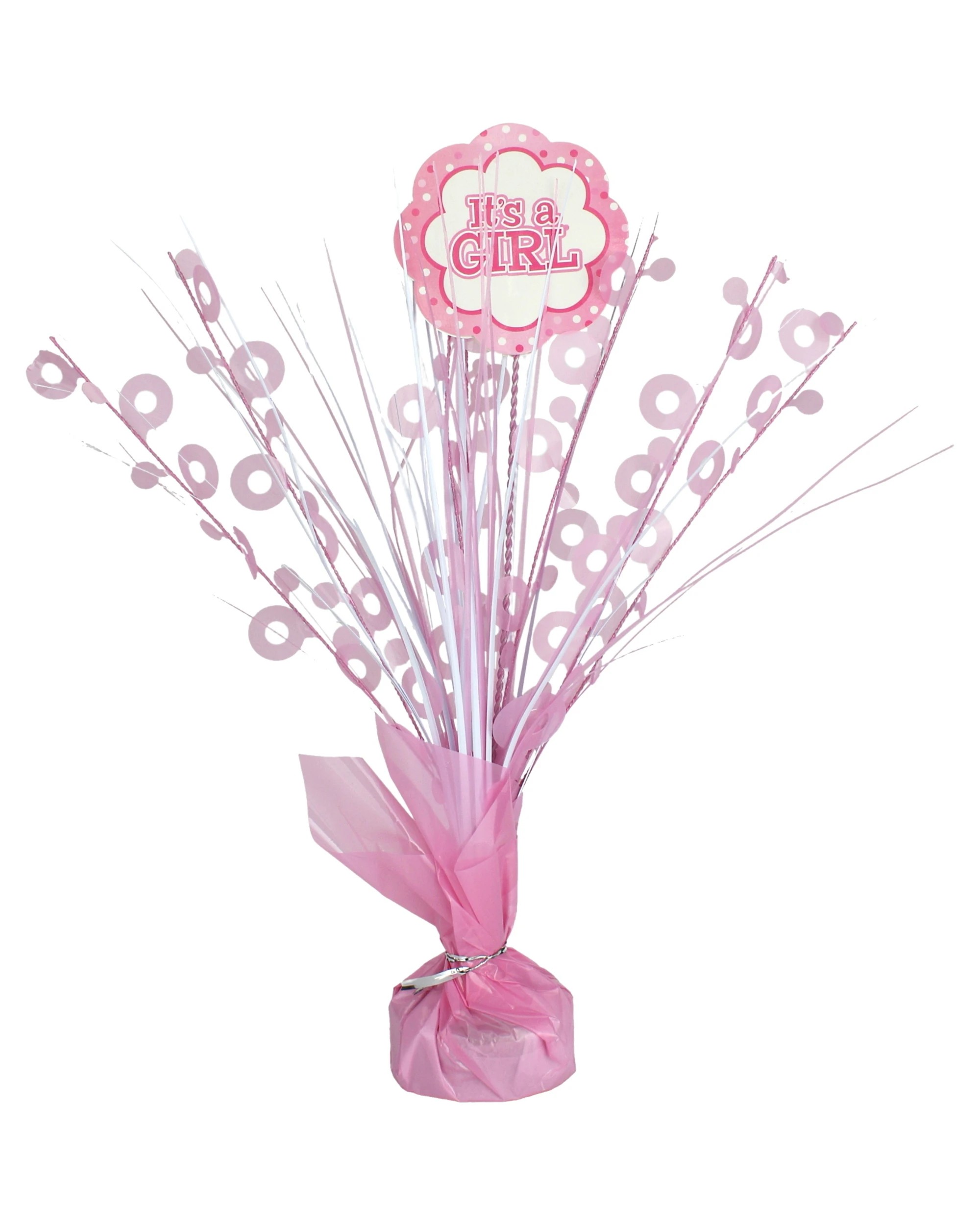 1 Alpen It's A Girl Pink Spray Centrepiece - Pink, 1 of 1