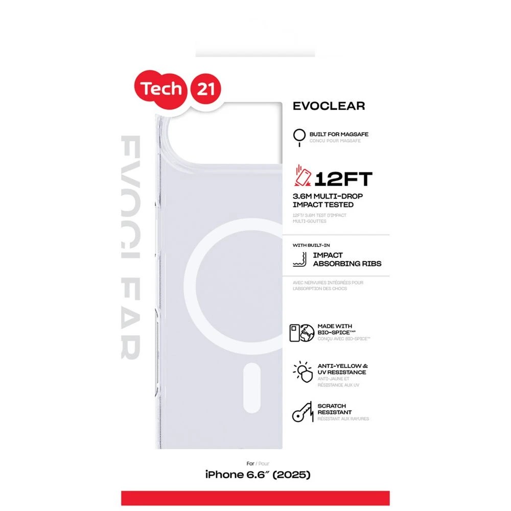 4 Tech21 EvoClear iPhone Air MagSafe Case, 4 of 4