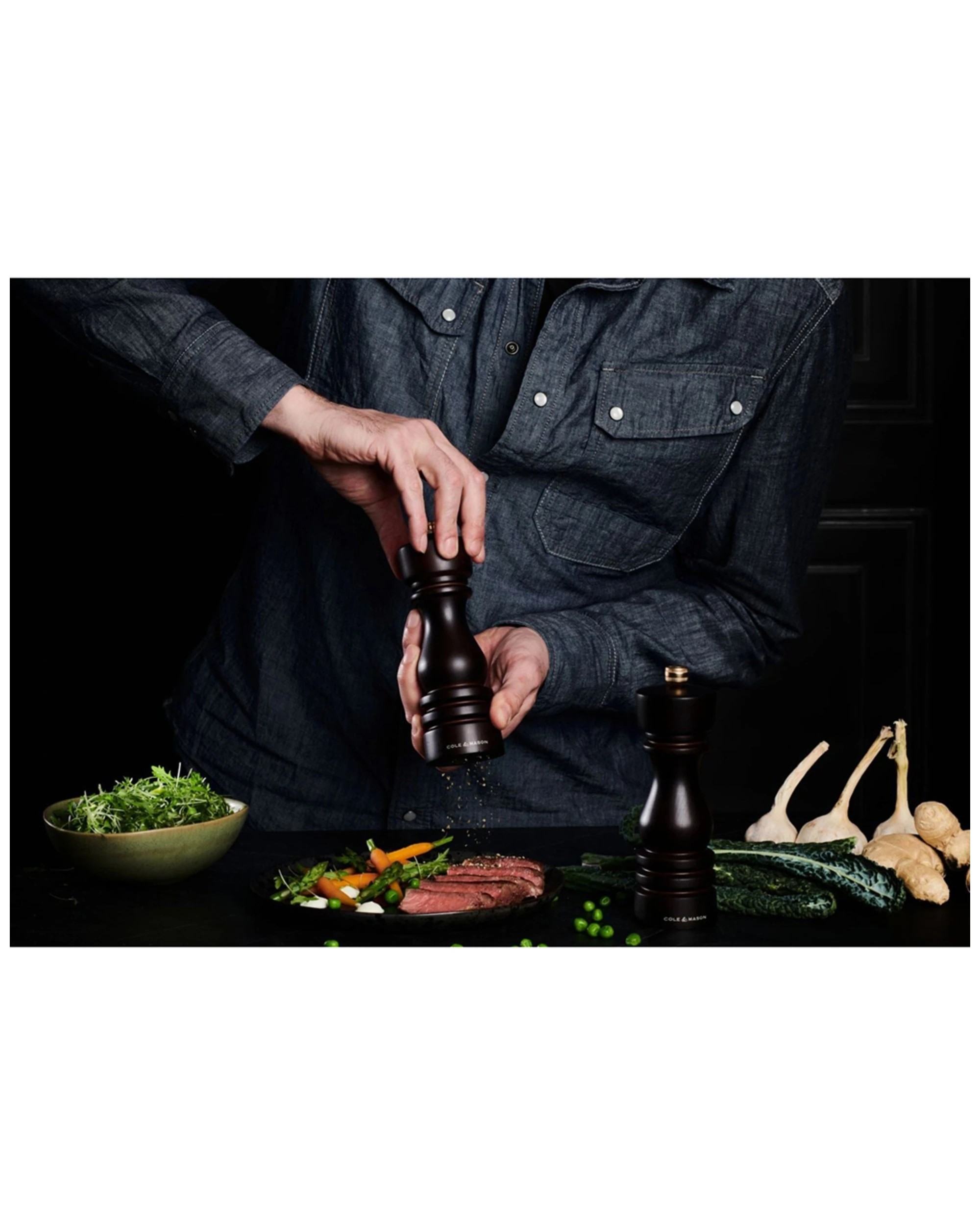 6 Cole & Mason 2pc Salt and Pepper Mill Gift Set 18cm Adjustable Grind - Brown, 6 of 6