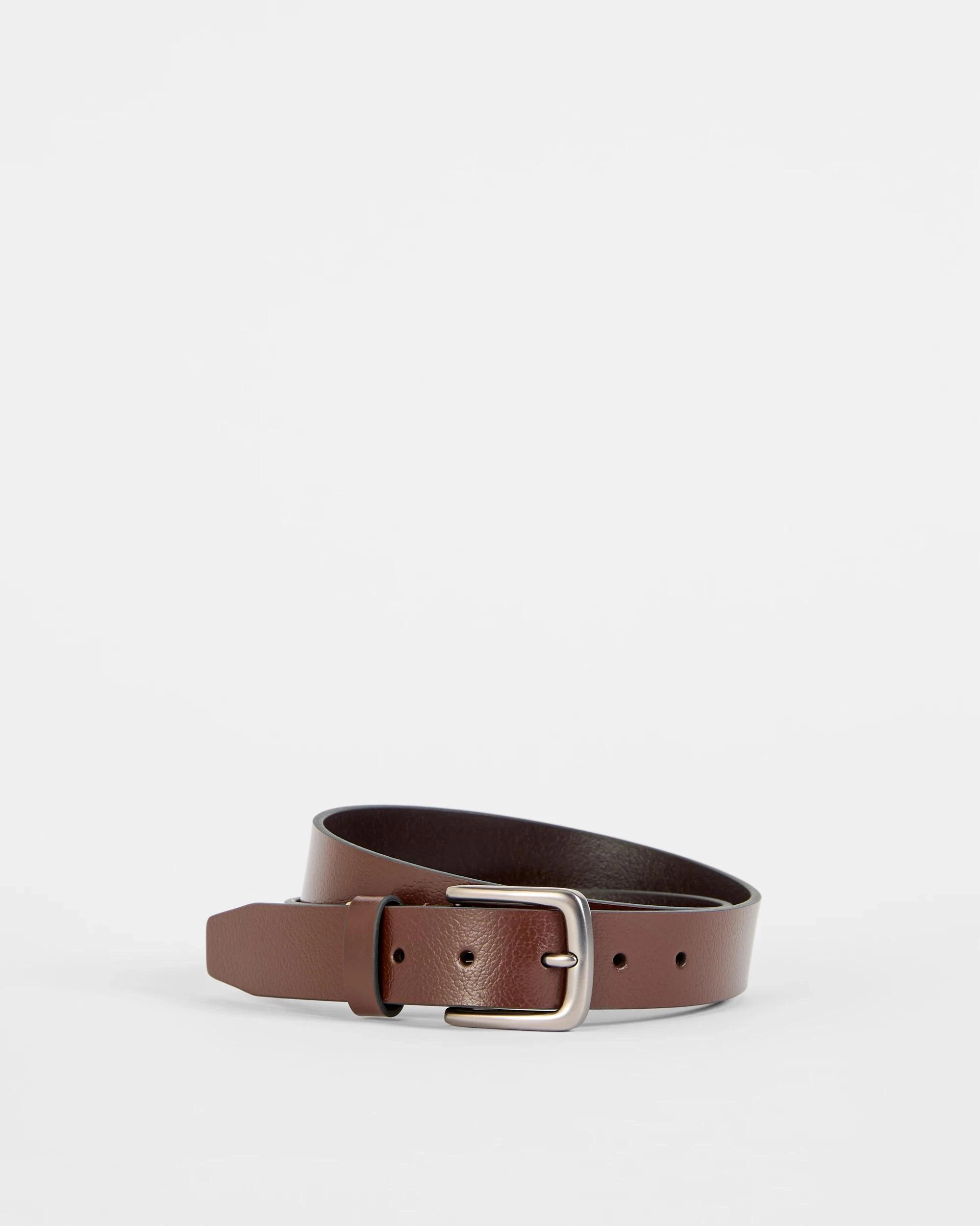 1 Target Man Genuine Leather Everyday Belt CHOCOLATE, 1 of 3