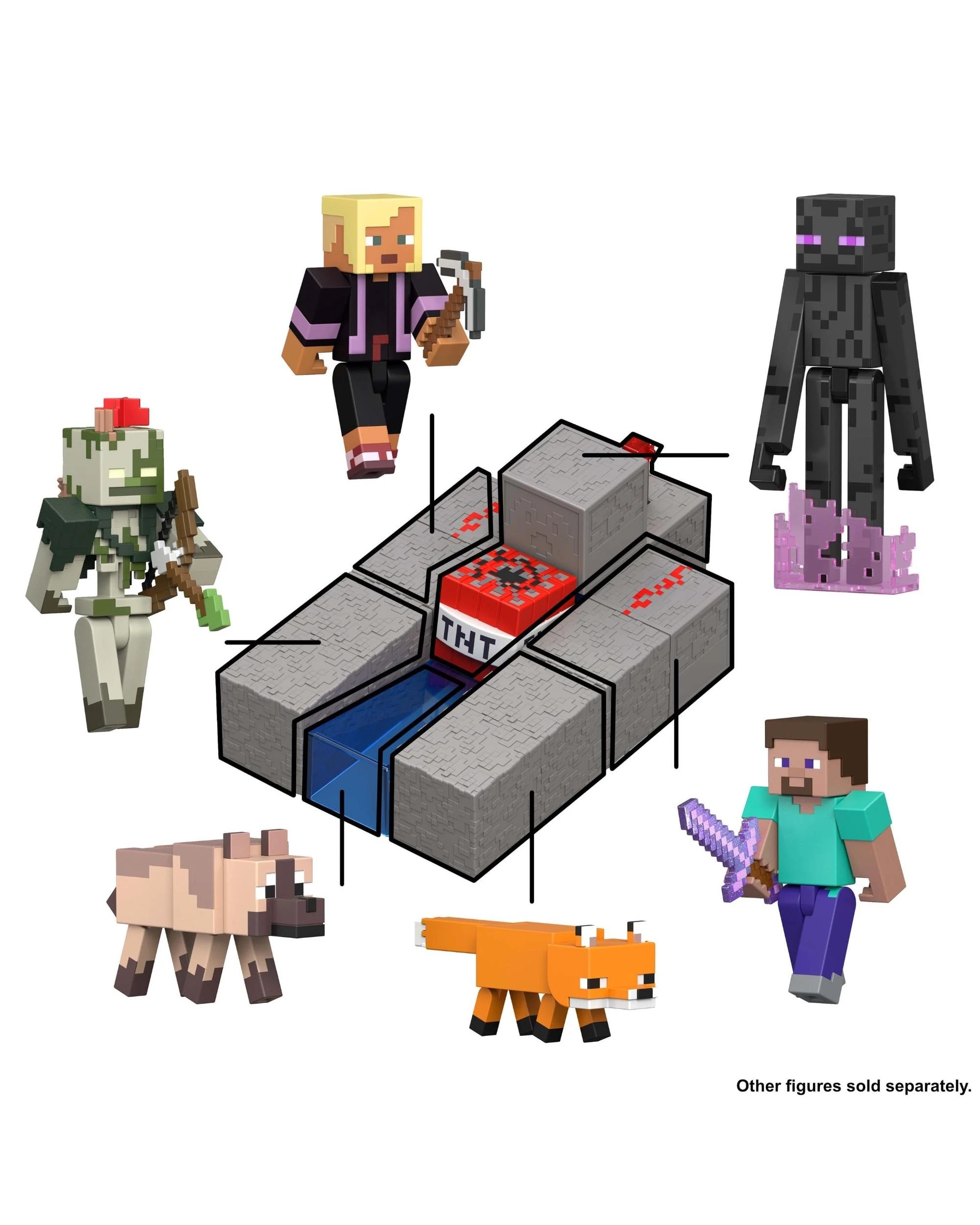 5 Minecraft Redstone Charged Steve Figure, 5 of 6