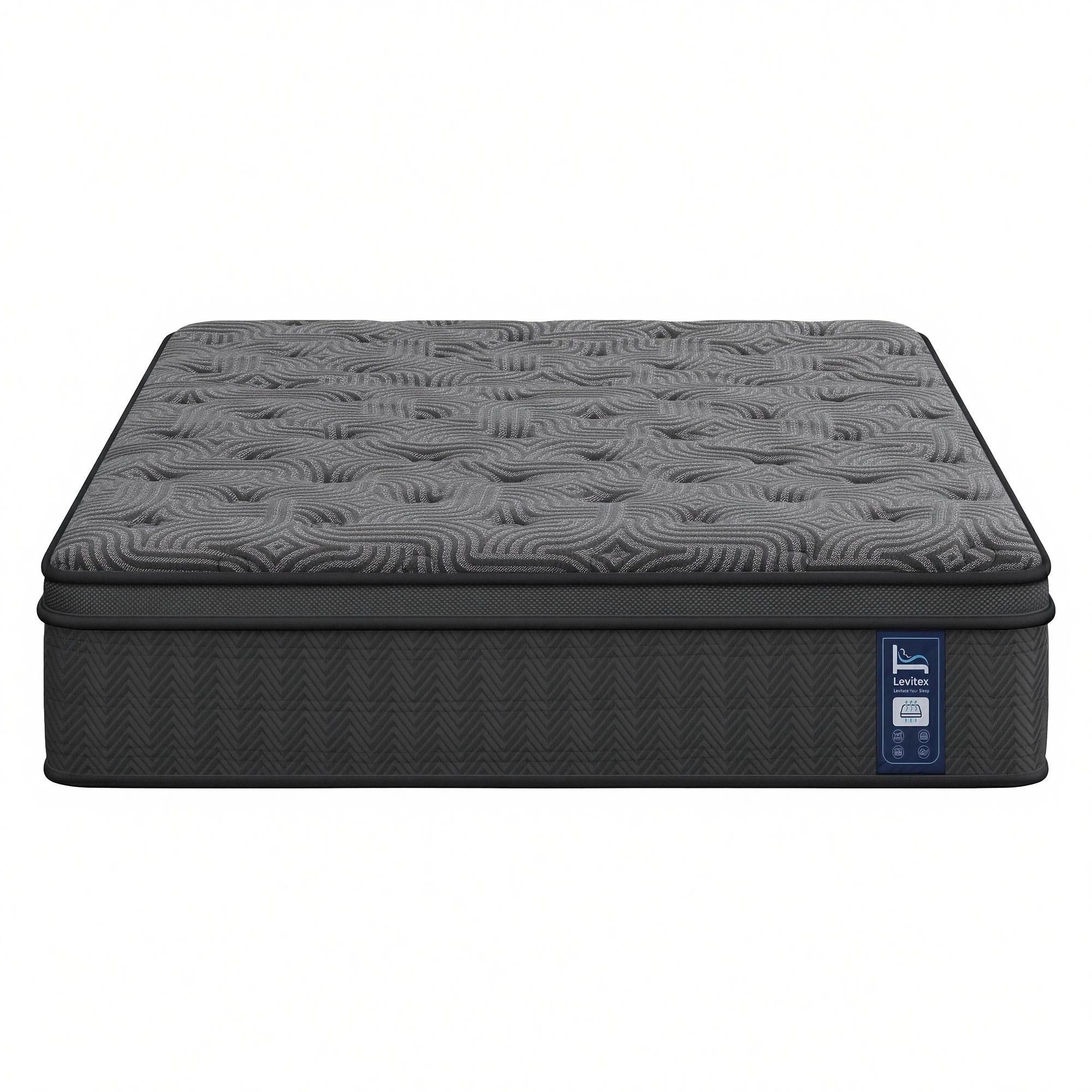 3 Levitex Double Mattress 5-Zone Pressure Relief Pocket Spring - Double Bed - Black, 3 of 10