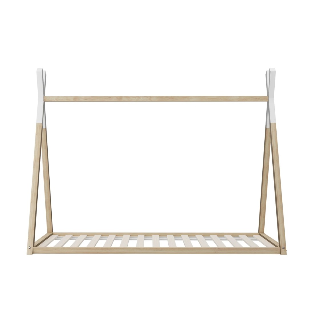 8 Oikiture Kids Bed Frame With Single Mattress Set Teepee House Style
 - Multi, 8 of 10