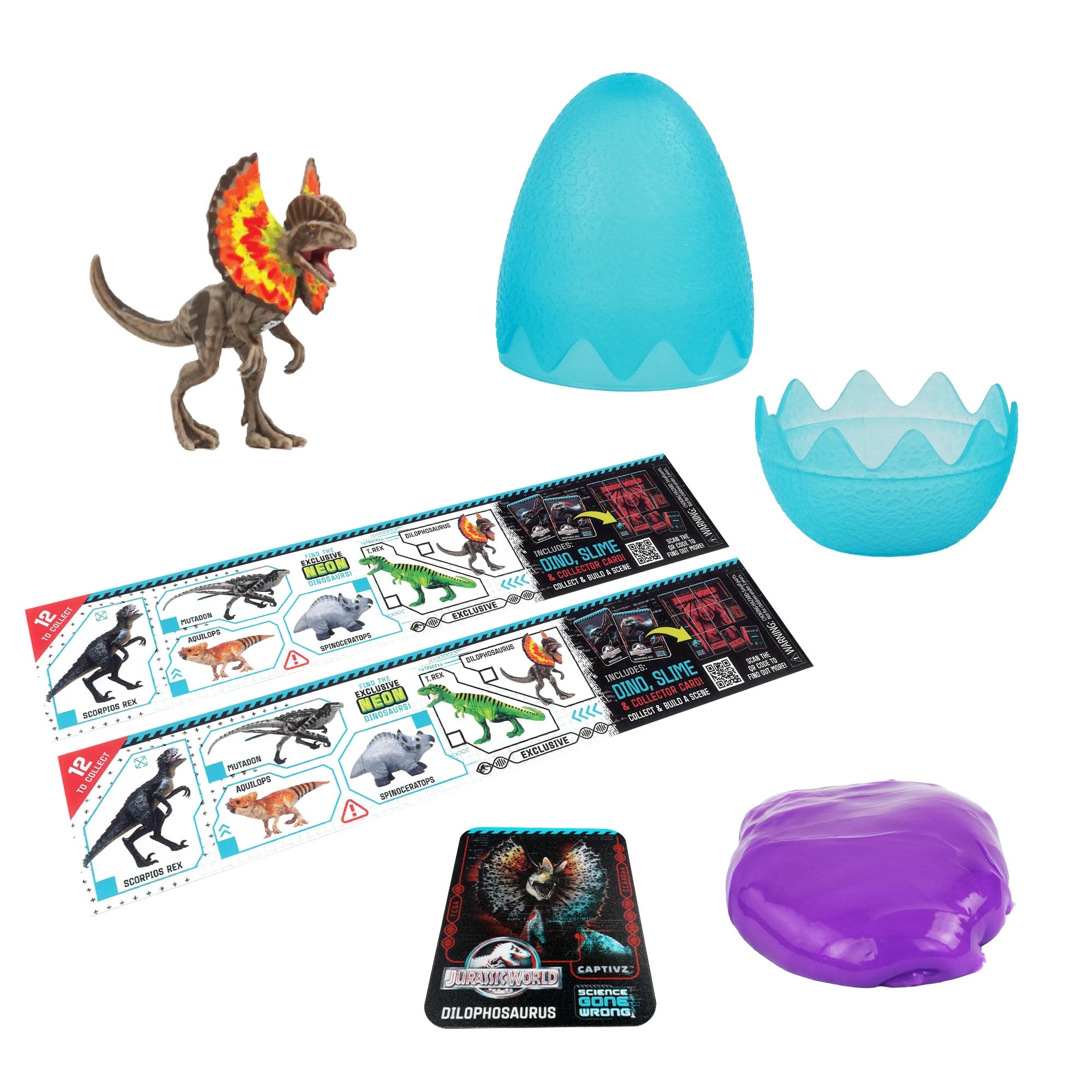 4 Jurassic World Captivz Science Gone Wrong Slime Egg - Assorted, 4 of 5