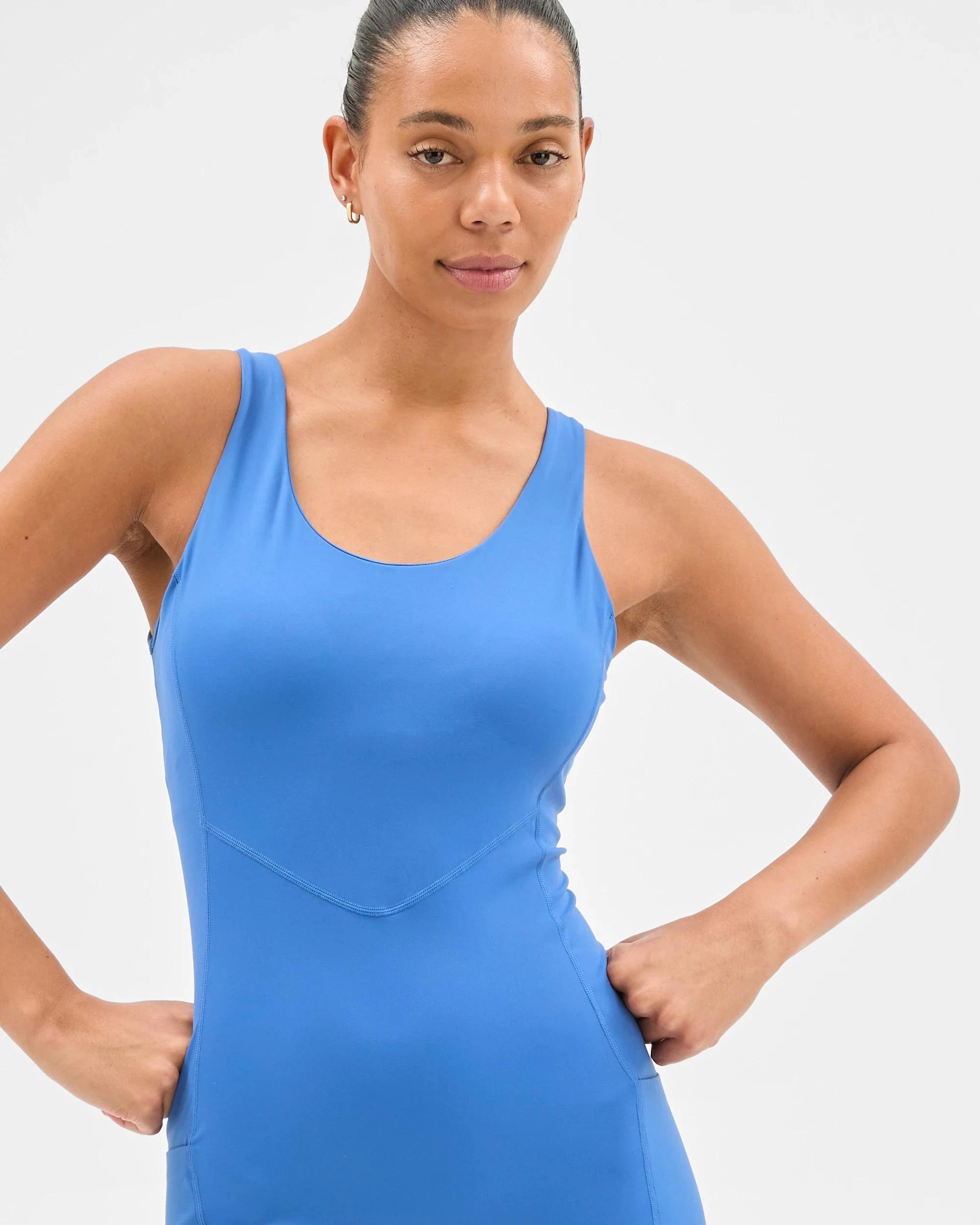 3 Target Active Studio Soft Pocket Onesie DUSTY COBALT, 3 of 6