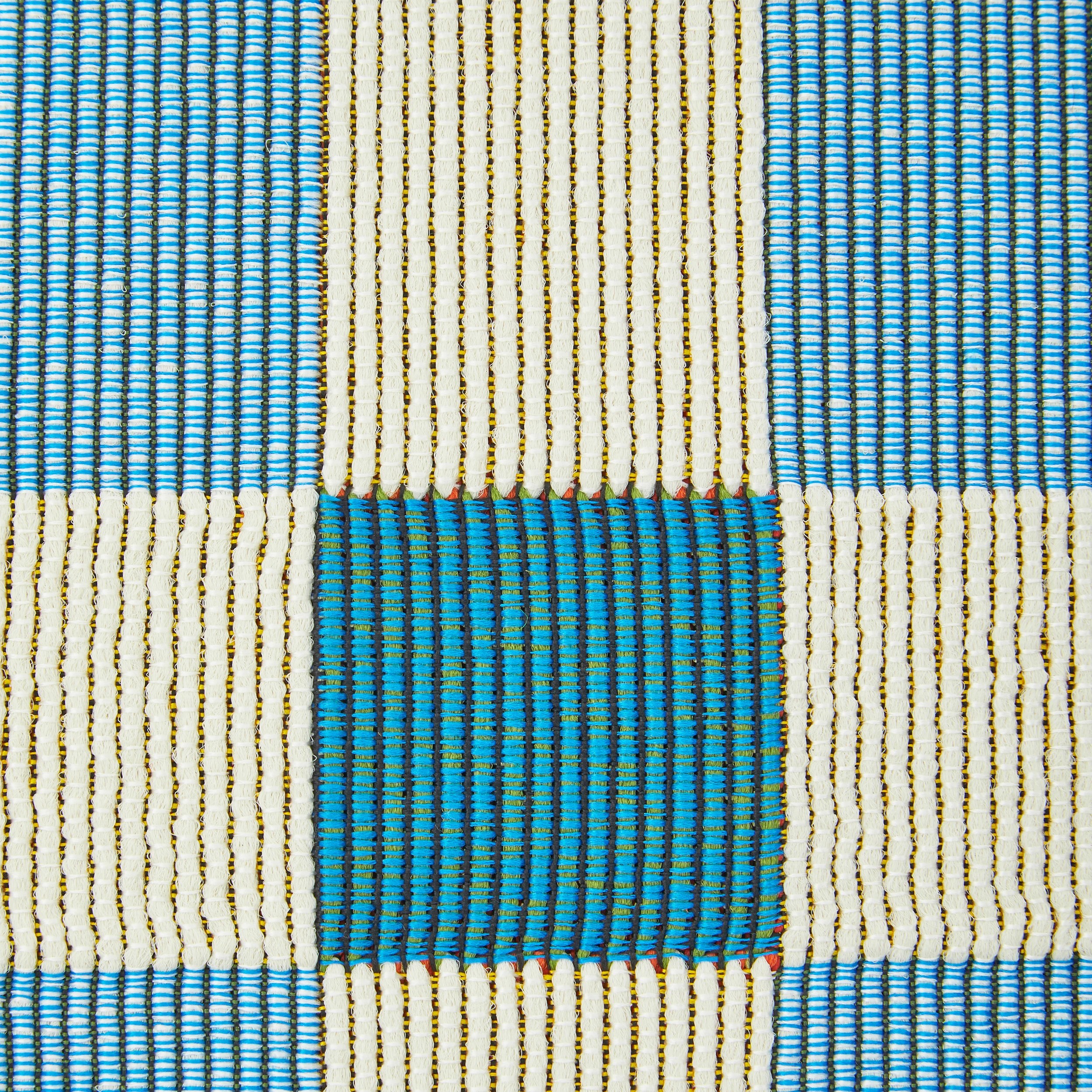 7 Common Ground Rugs Horizon Tito 200x80cm - Small Outdoor Rug - Blue, 7 of 7