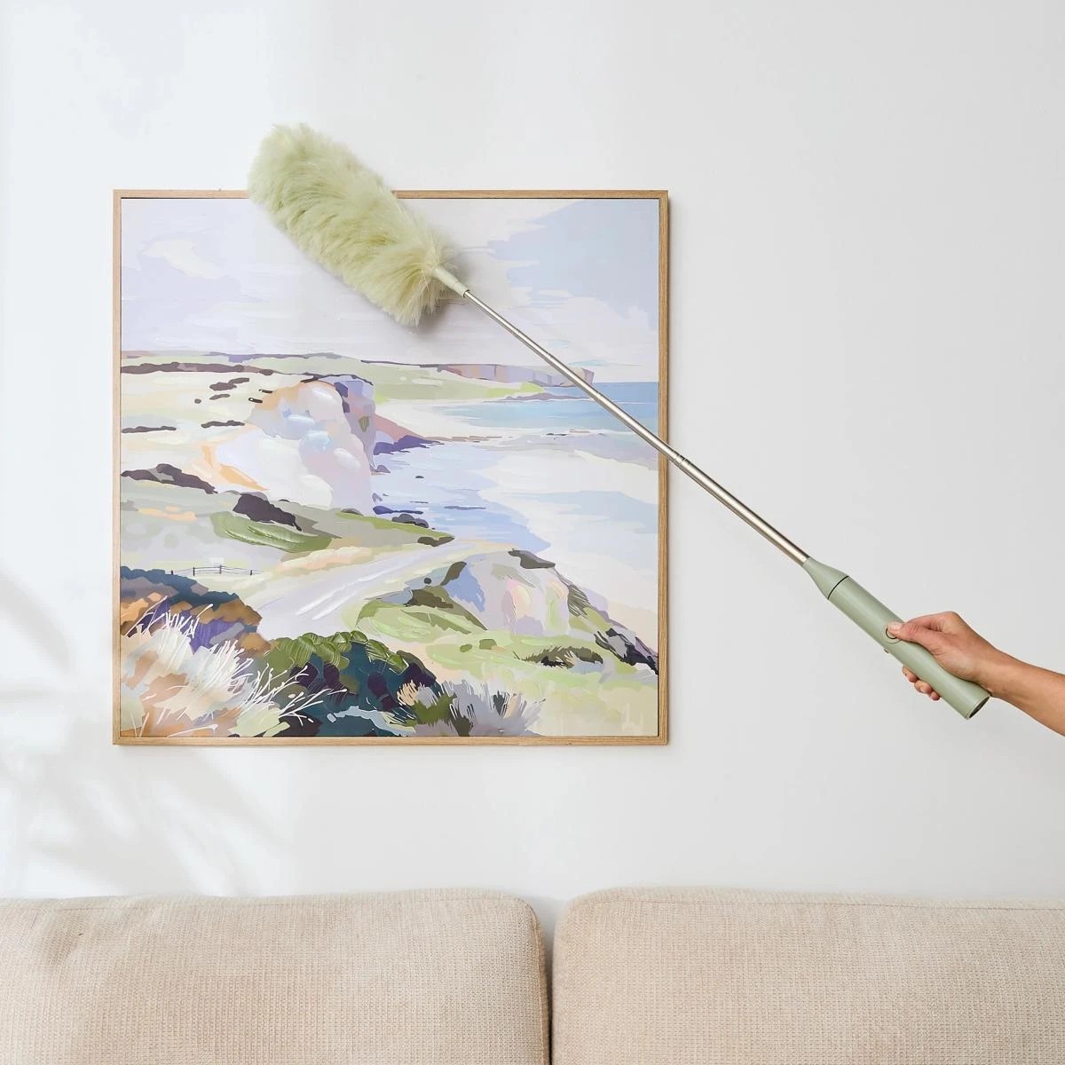 1 Extendable Electric Duster - Green, 1 of 10