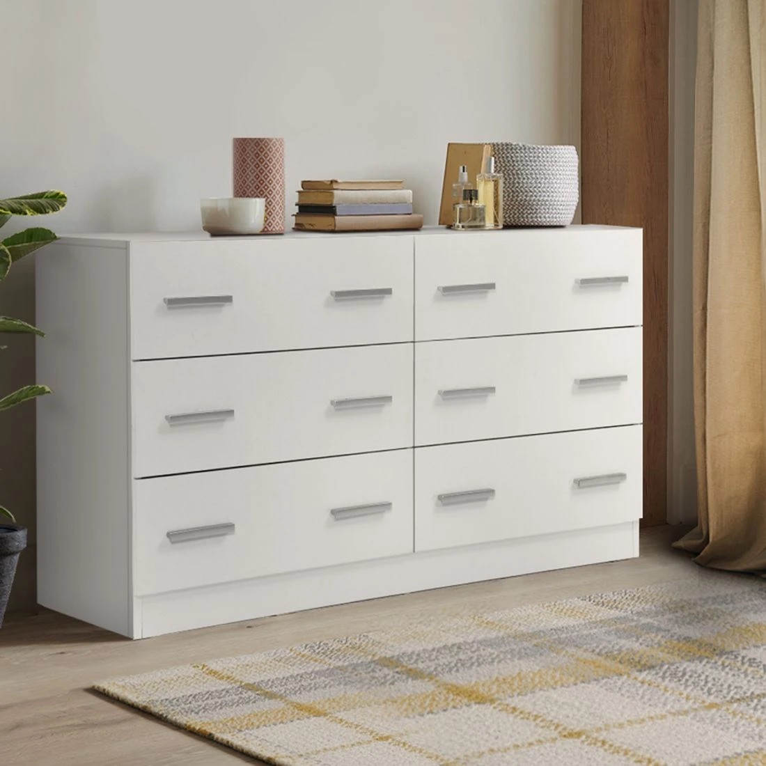 3 Artiss 6 Chest of Drawers - VEDA - White, 3 of 8