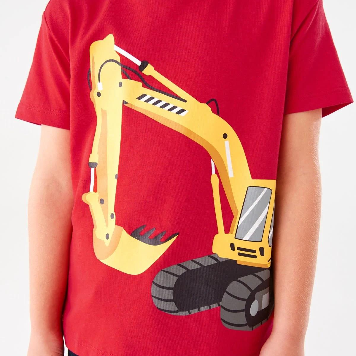 4 Chest Print T-shirt Flame Dig, 4 of 8